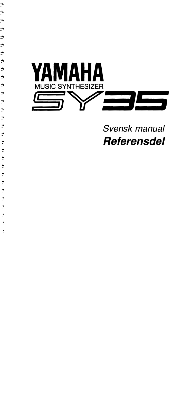 Yamaha SY35 User Manual