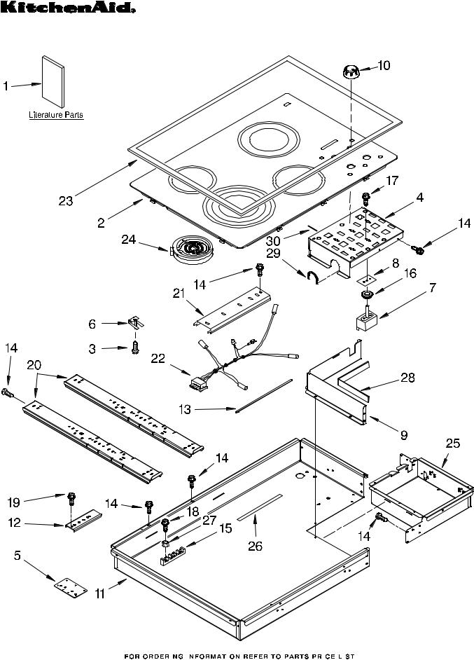 KitchenAid KECC507RWW04 Parts List