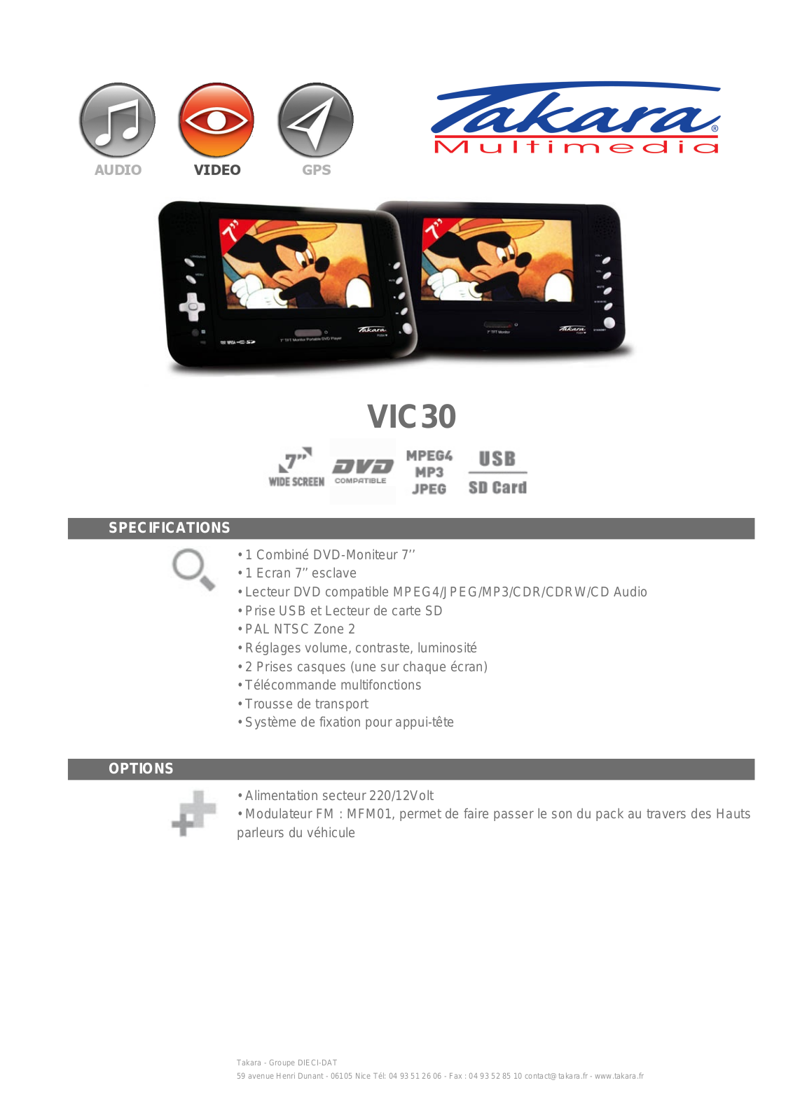 Takara VIC30 BROCHURE