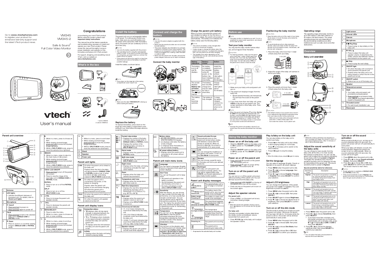 VTech Telecommunications 80 0289 00 User Manual