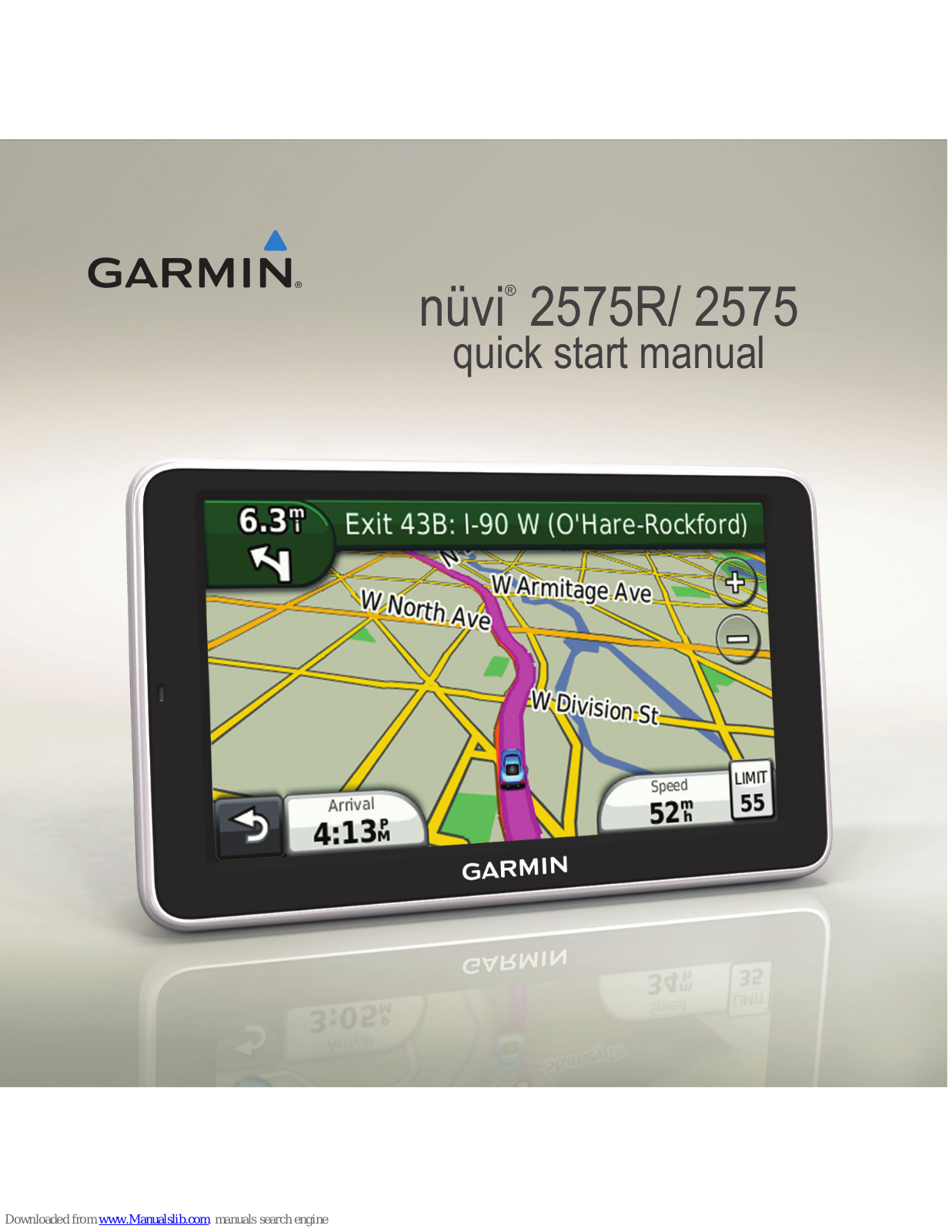 Garmin nuvi2575, nuvi 2575R Quick Start Manual