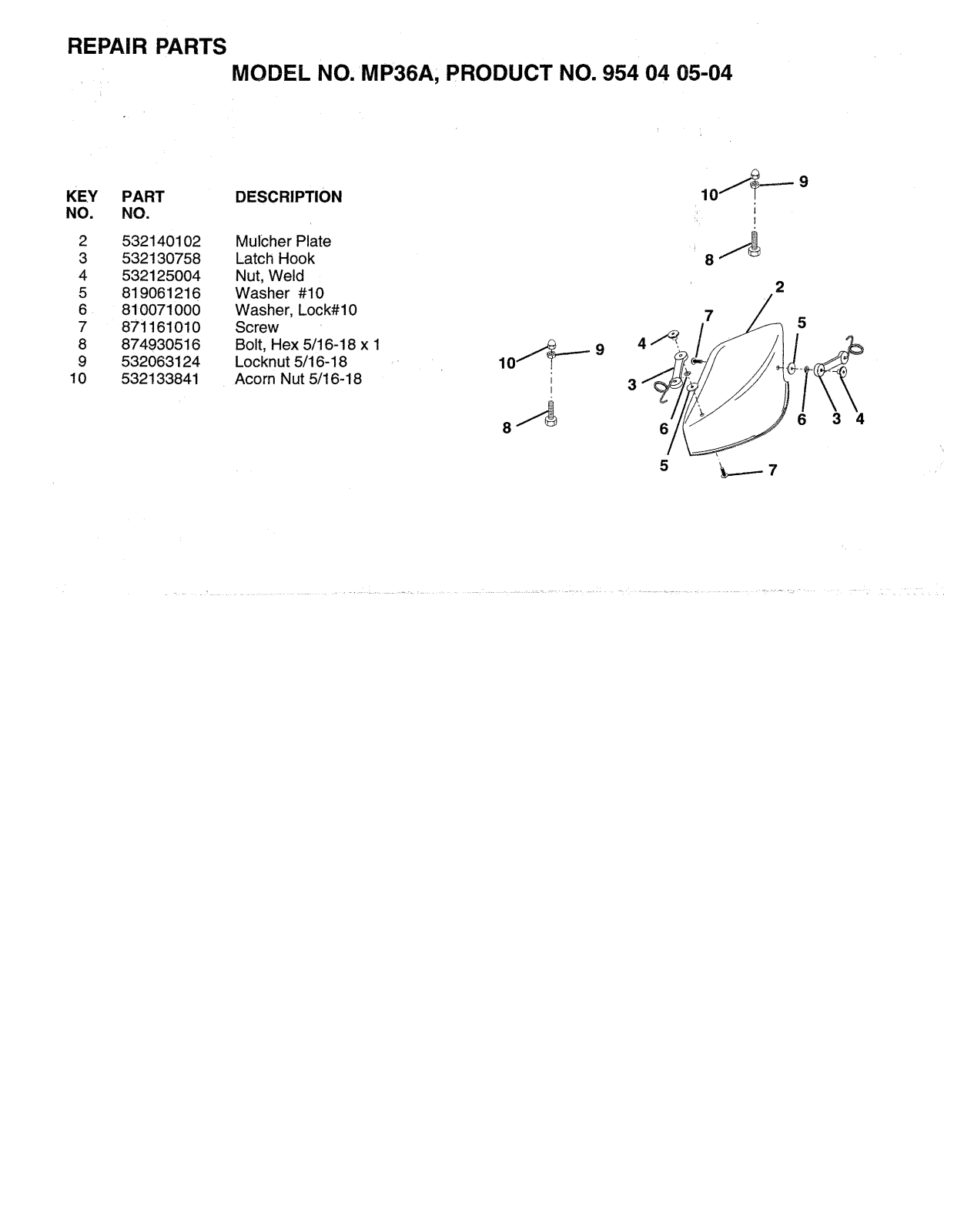 AYP MP36A User Manual