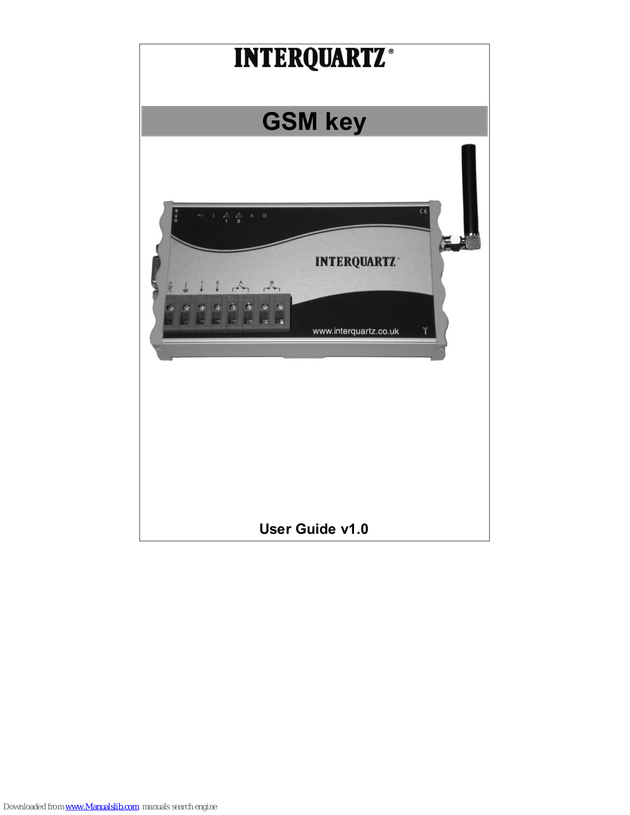 Interquartz GSM Key User Manual