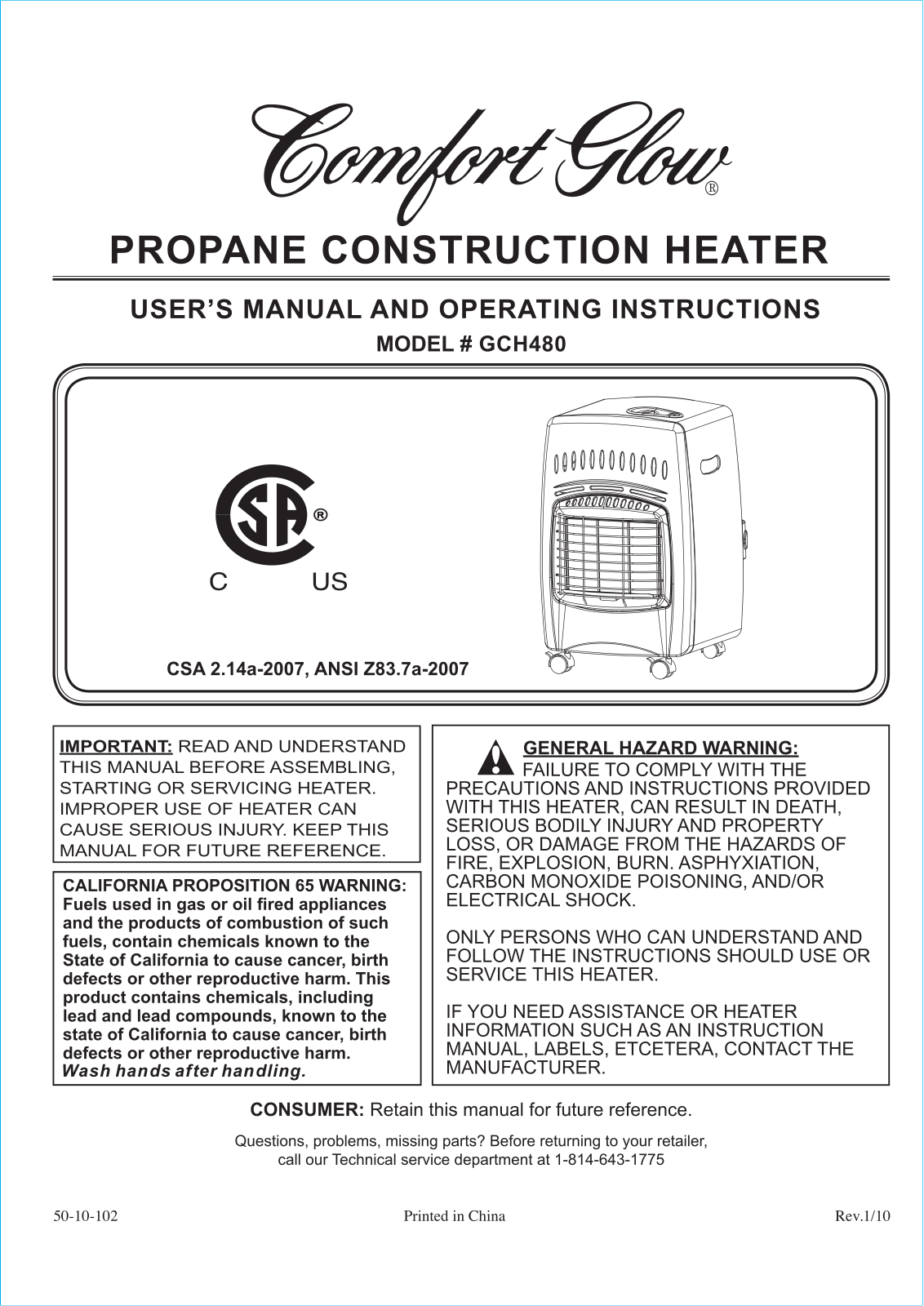 Desa GCH480 User Manual