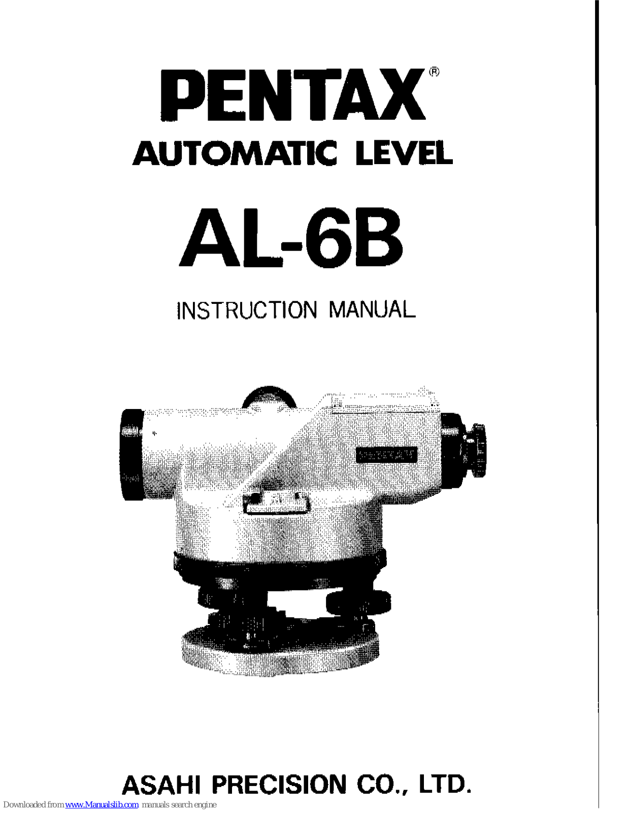 Pentax AL-6B Instruction Manual