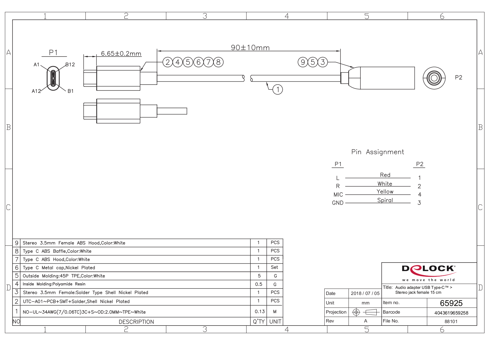 DELOCK 65925 Datasheet - ManualMachine.com