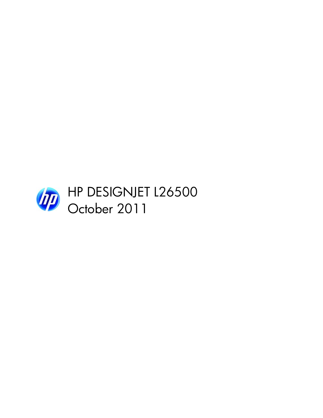 HP Designjet L26500 service manual