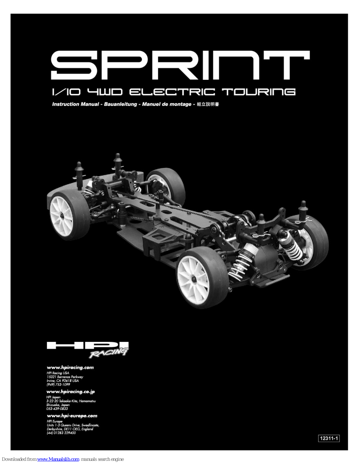 HPI Racing SPRINT Instruction Manual