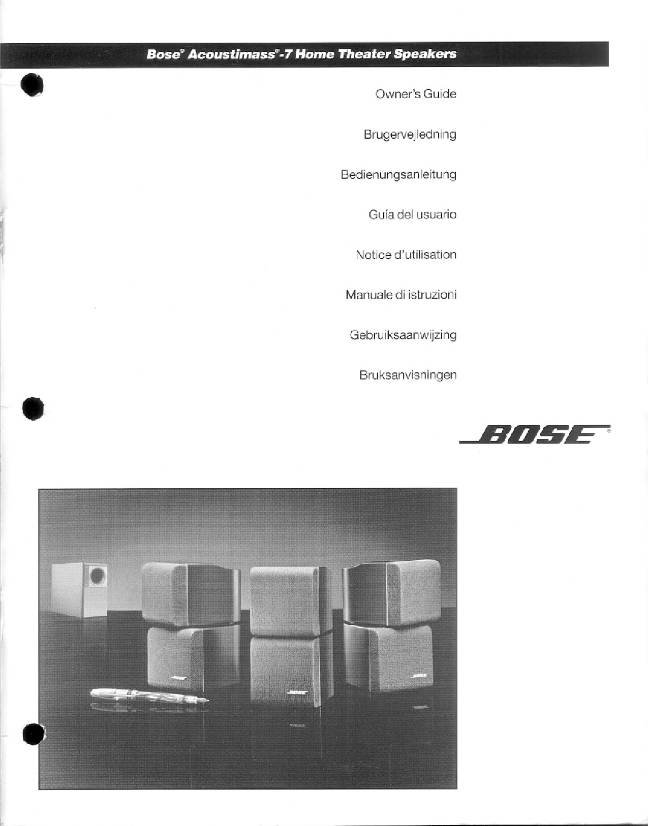 Bose Acoustimass 7 Owner Manual