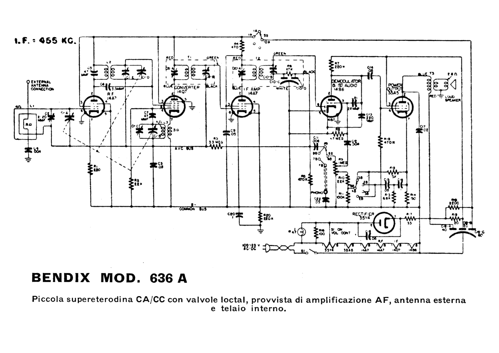 Bendix 636a schematic