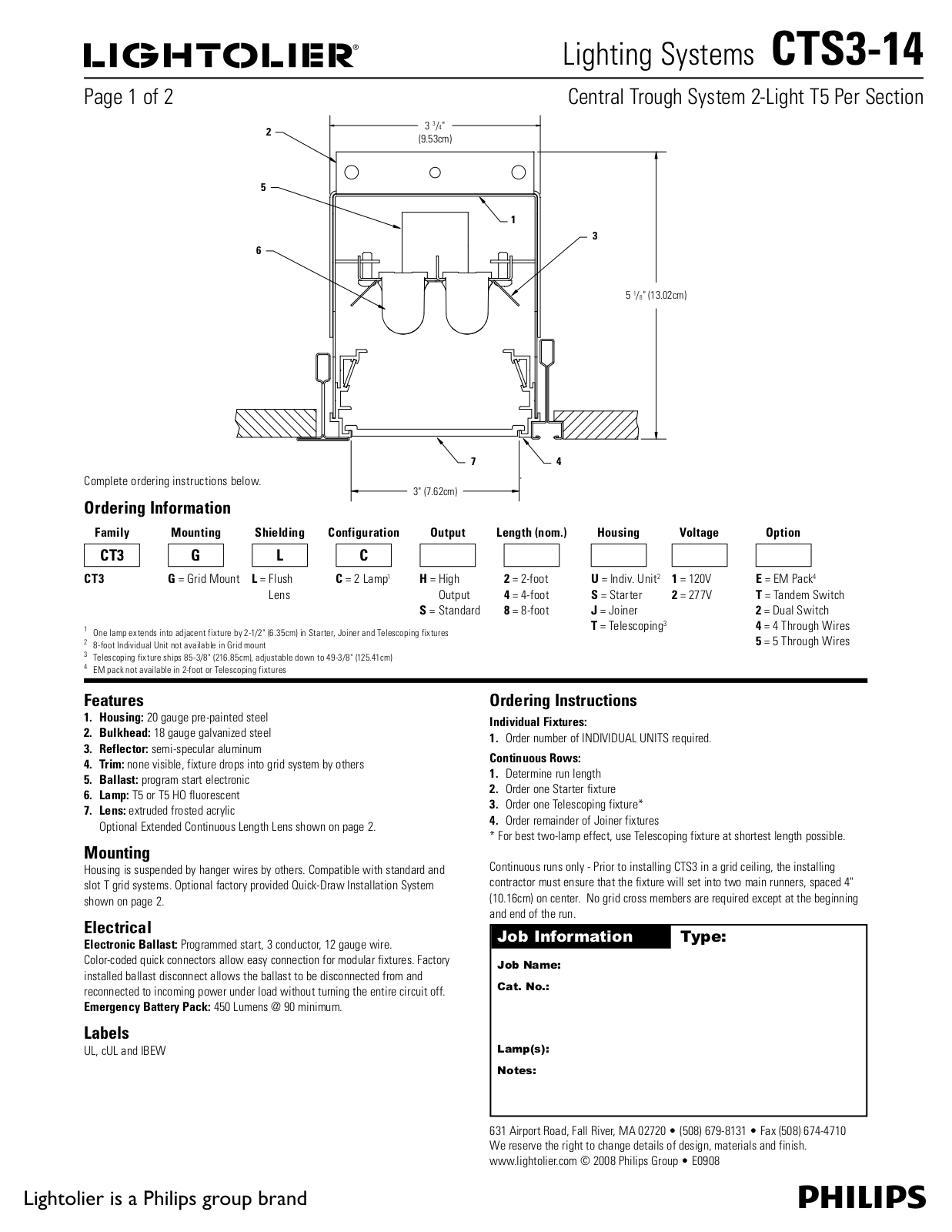 Lightolier CTS3-14 User Manual