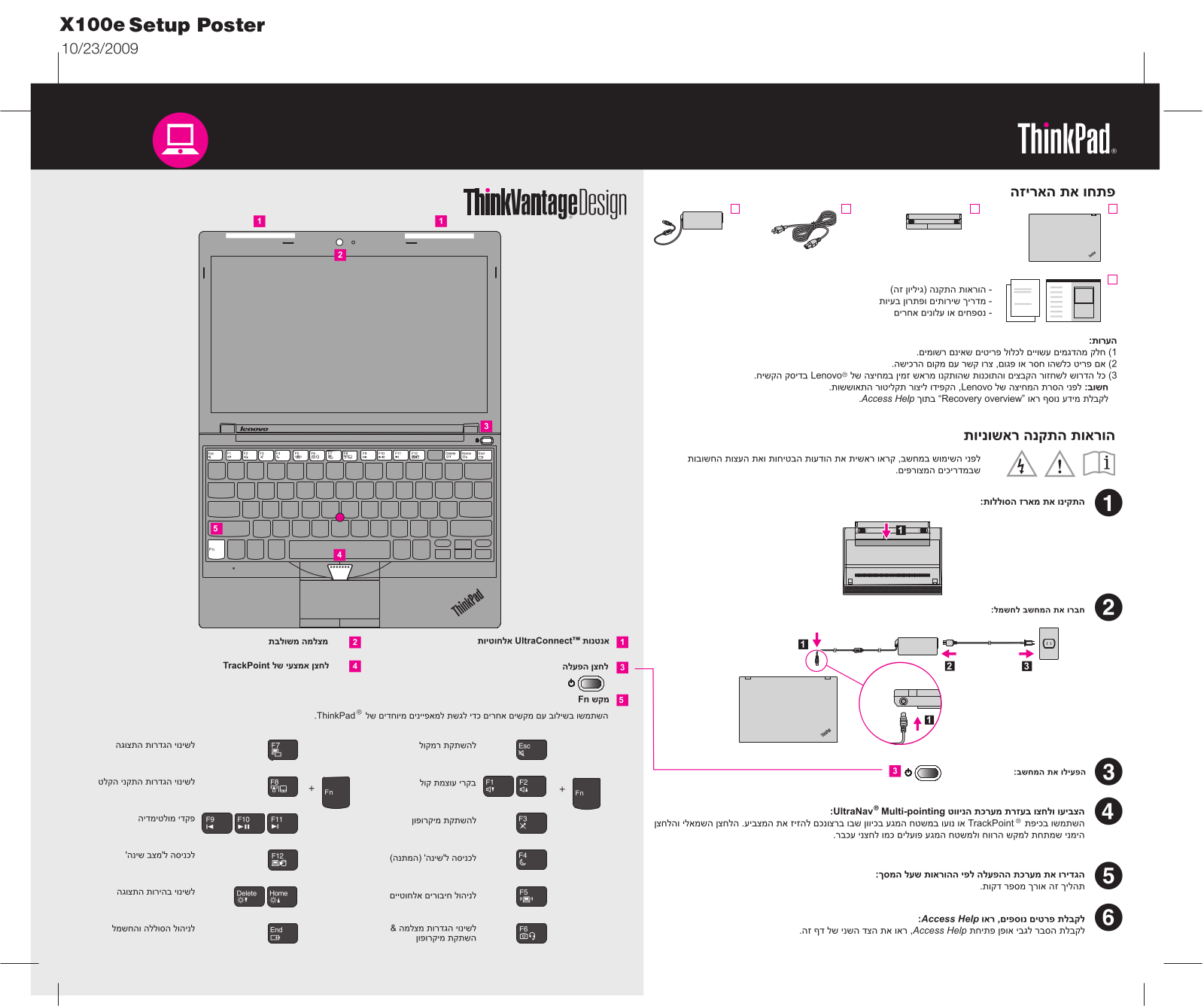 Lenovo ThinkPad X100e Setup Guide