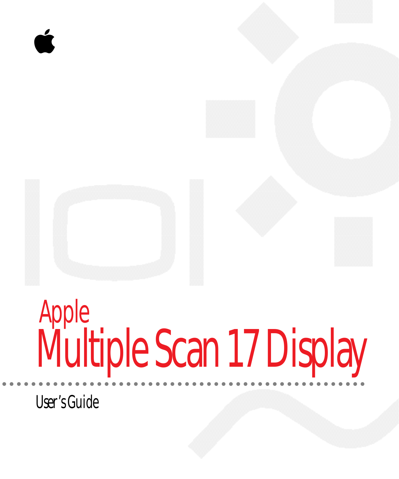 Apple Multiple Scan 17 Display User Manual