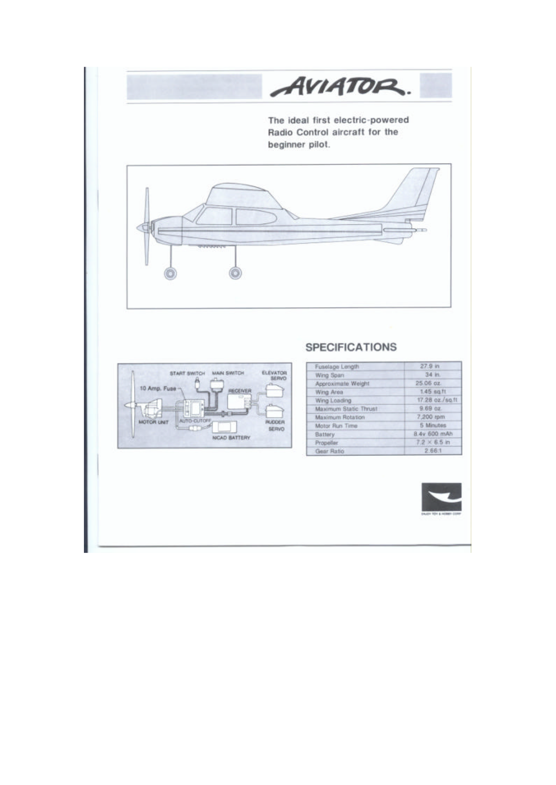 Enjoy Toy and Hobby EJ309312ETHC Users Manual