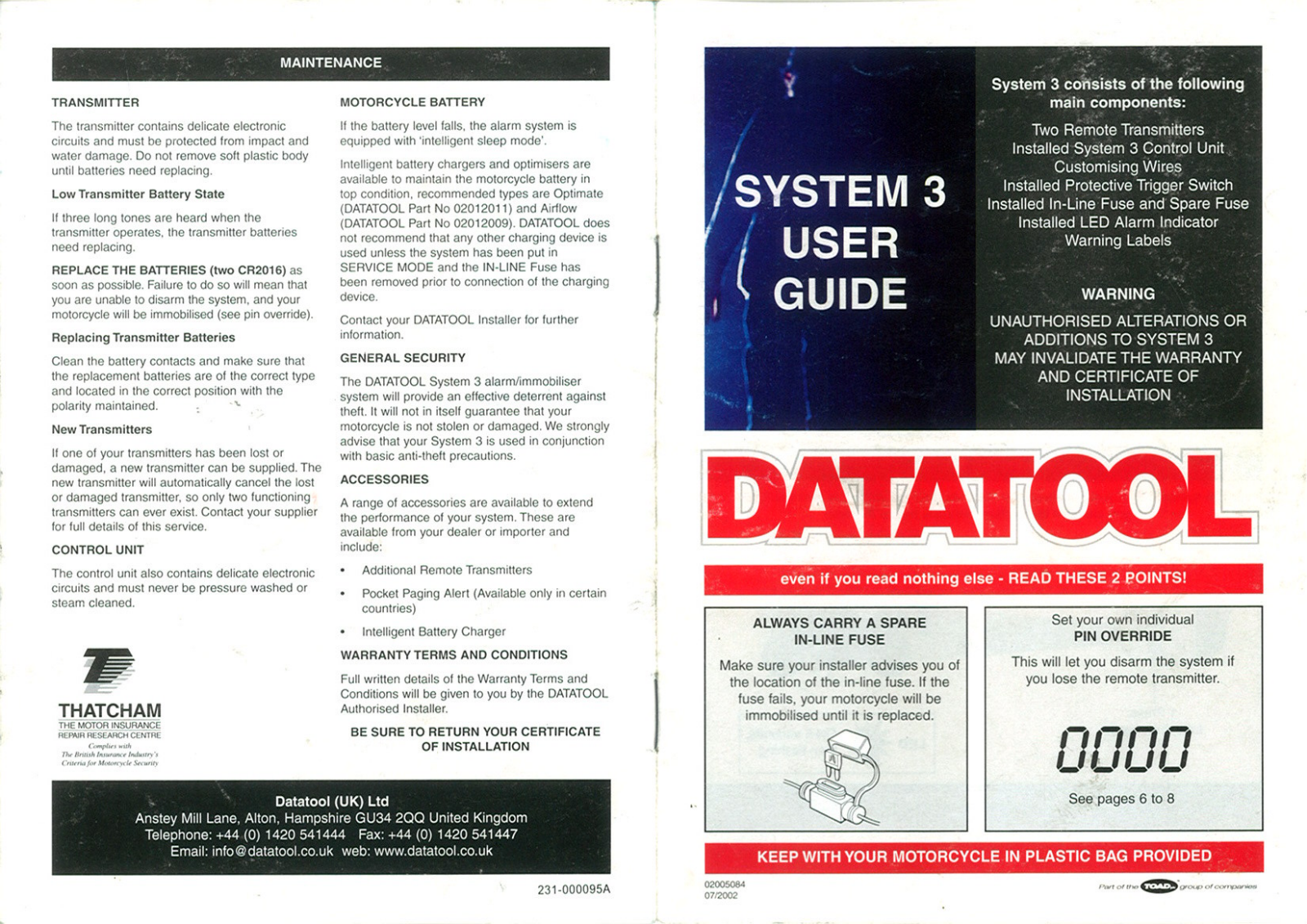 datatool system 3 User Manual