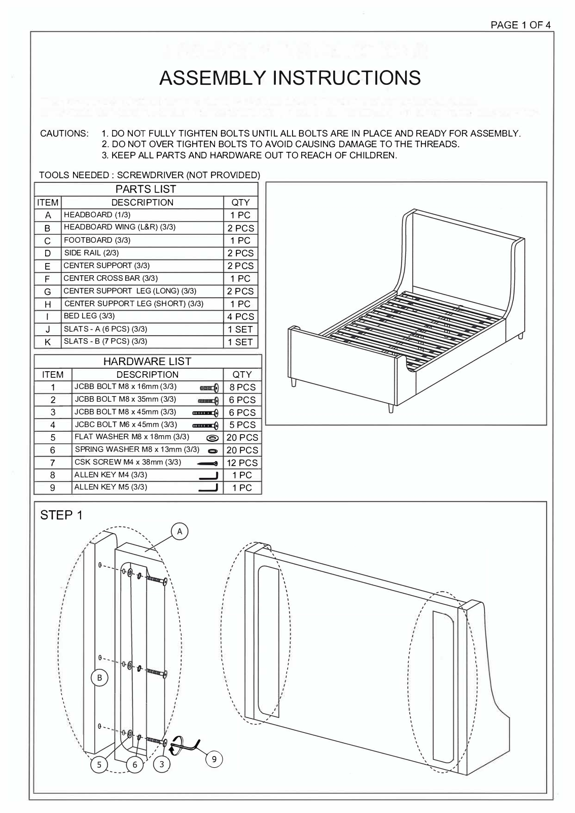 Joss & Main W004508587 Installation & Assembly - ManualMachine.com
