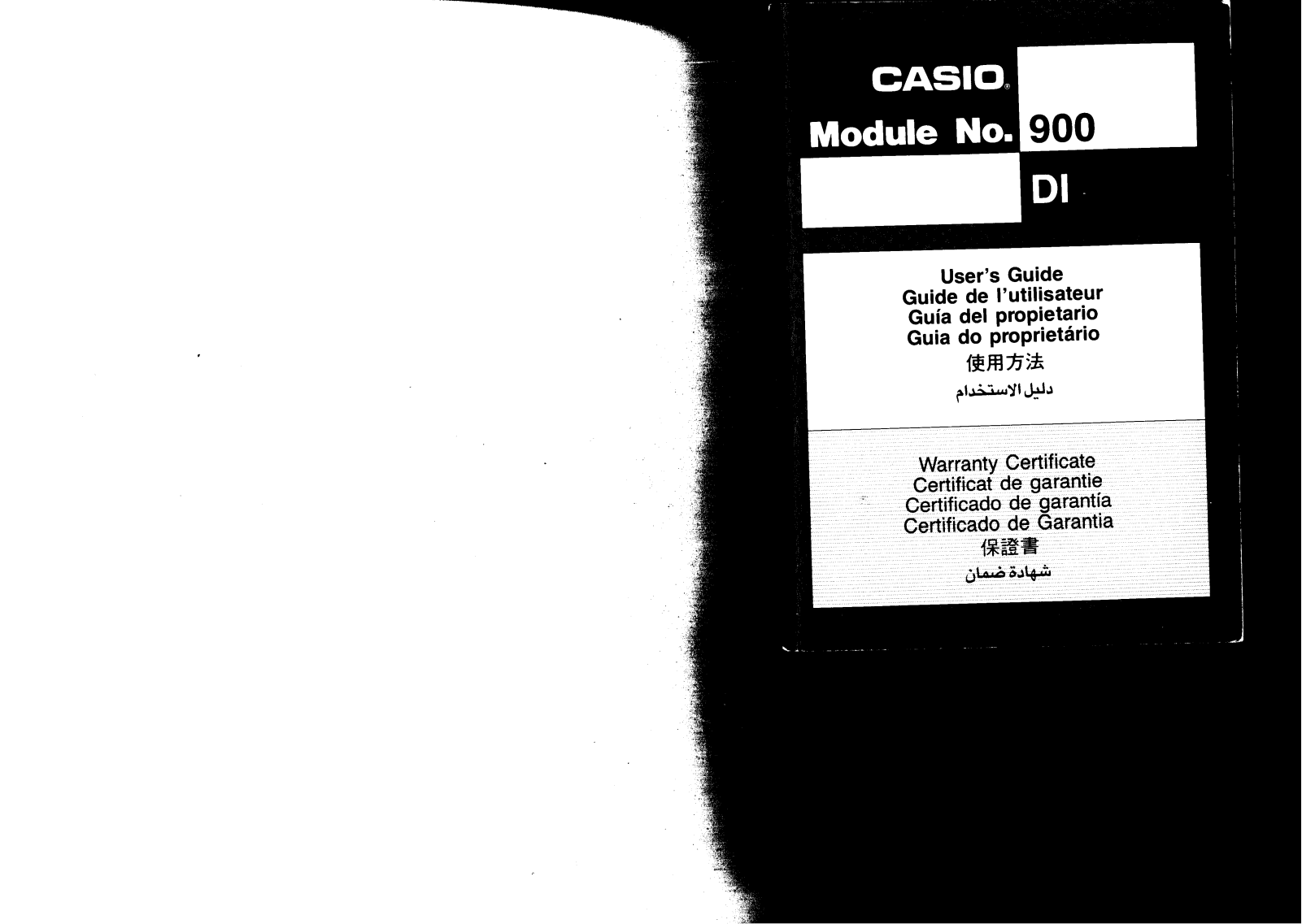 Casio QW-900 User Manual