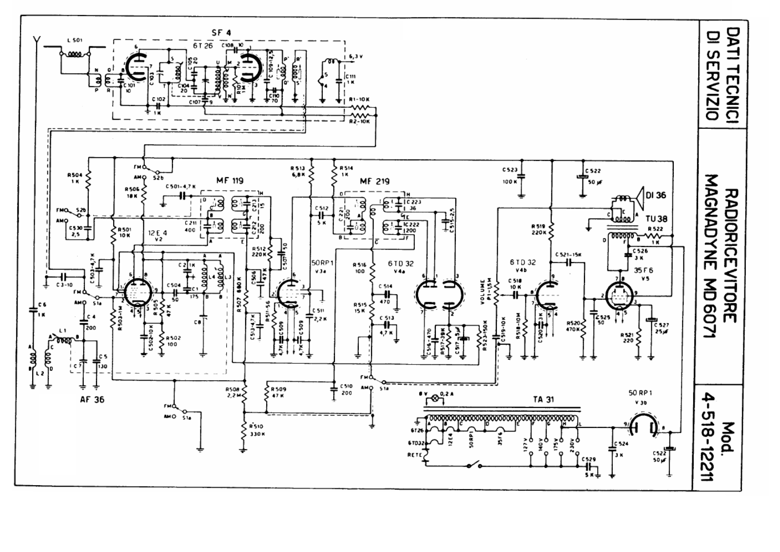 Magnadyne md6071 schematic