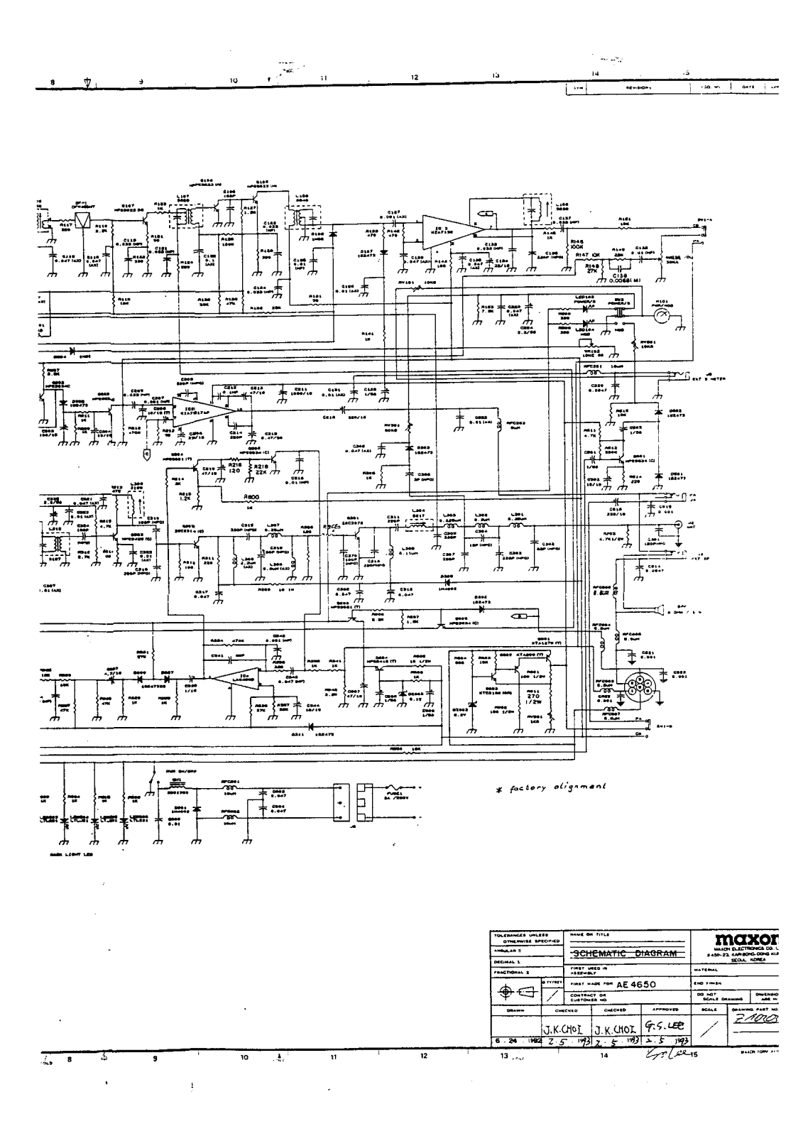 Albrecht AE 4650 Circuit Diagram