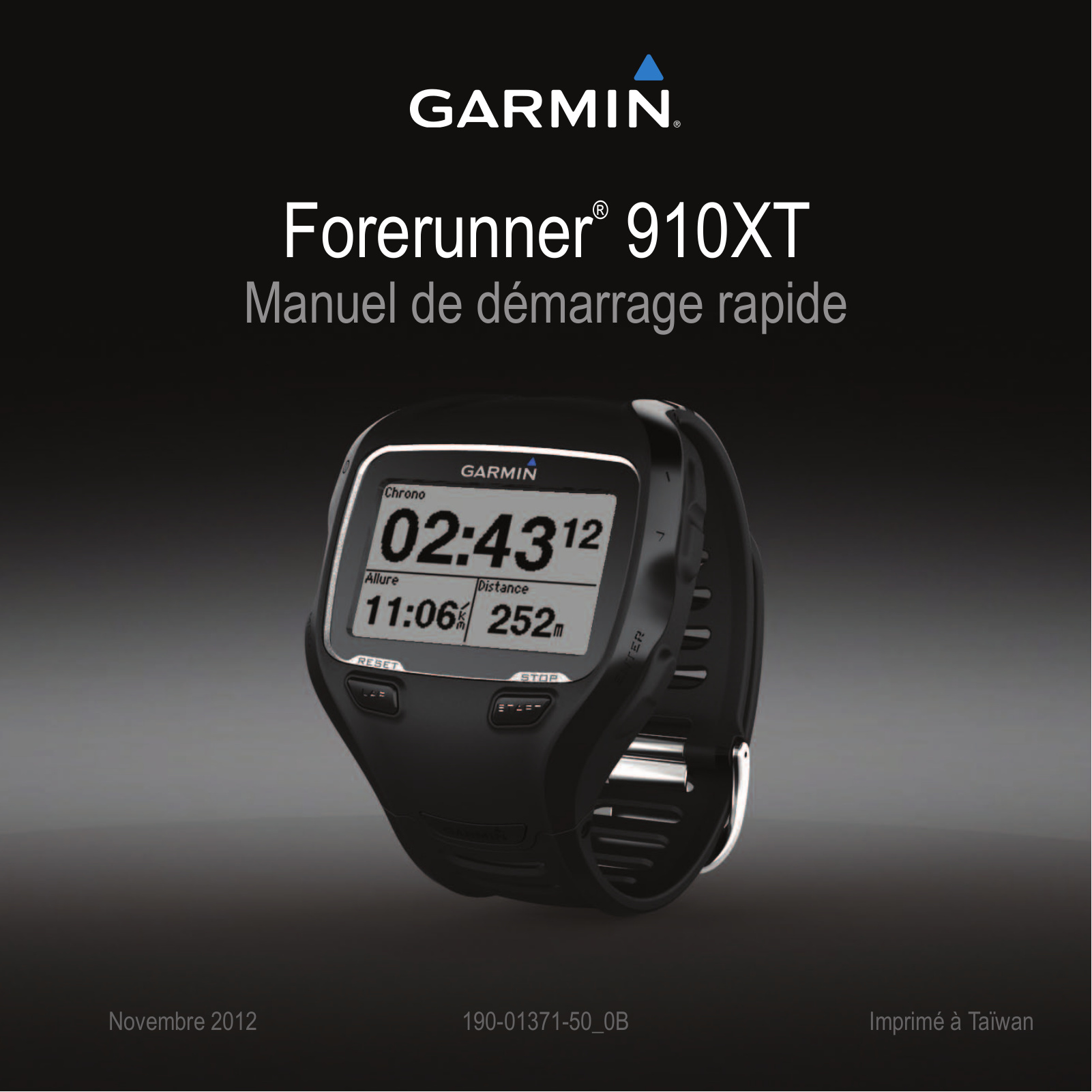 GARMIN Forerunner 910 XT Guide rapide