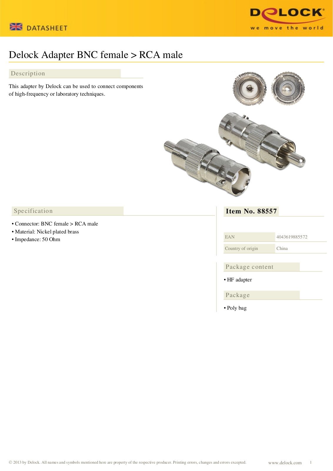 DeLOCK 88557 User Manual