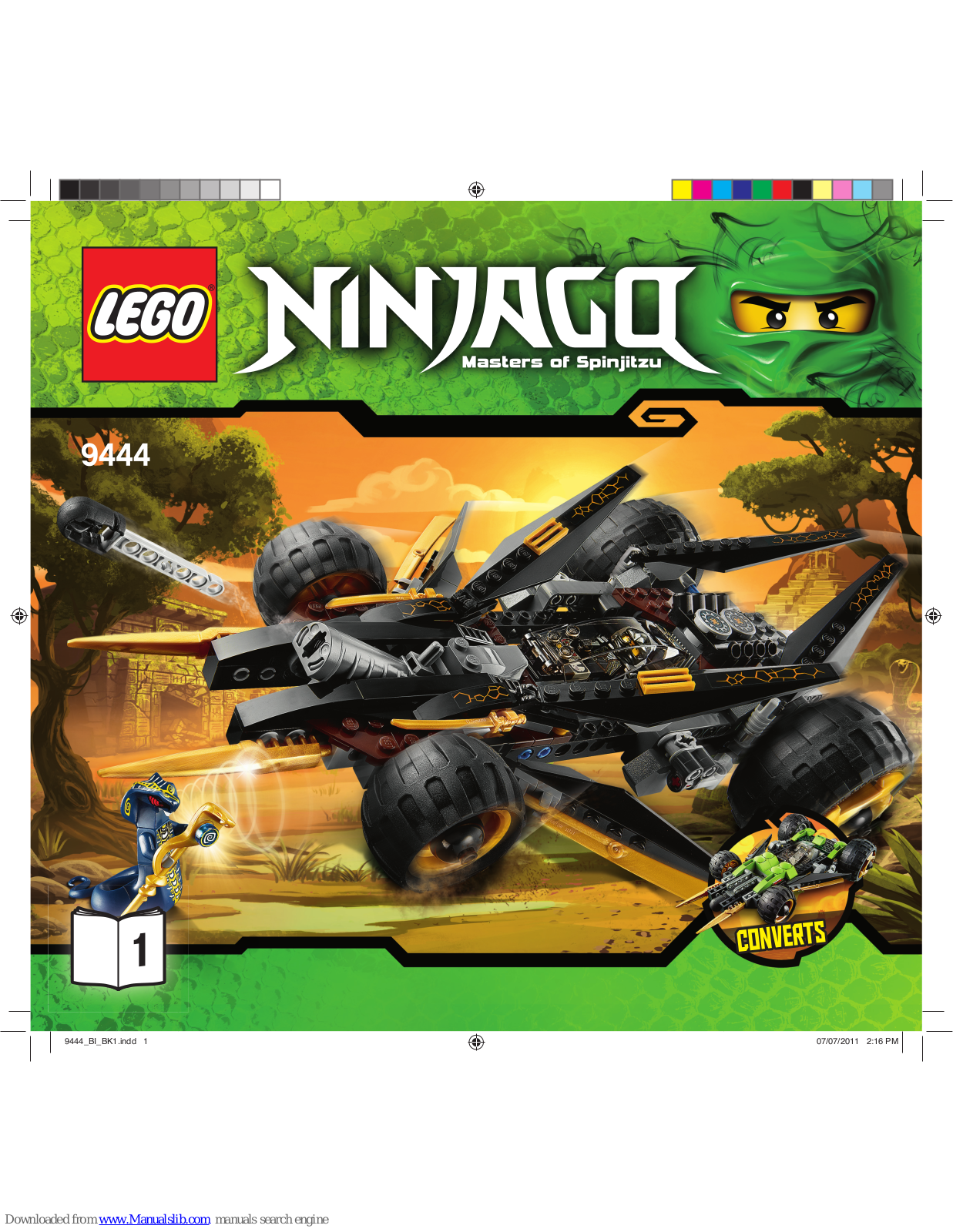 LEGO 9444 NINAGQ, NINJAGA 2504 Assembly Manual