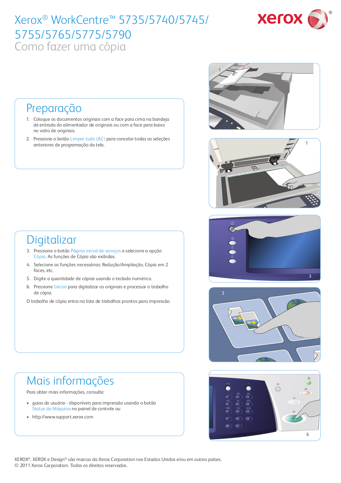 Xerox WORKCENTRE 5735, WORKCENTRE 5740, WORKCENTRE 5745, WORKCENTRE 5790, WORKCENTRE 5775 User Manual