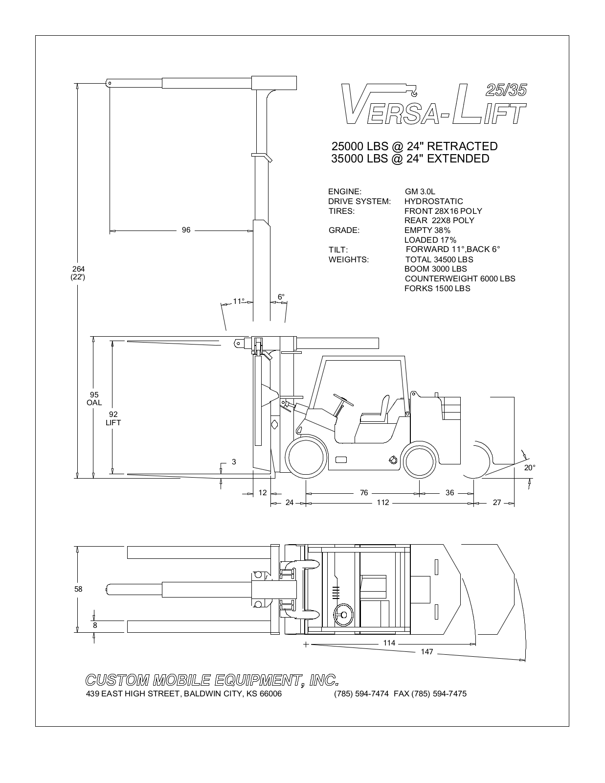 Trade Mark Versa-Lift-25-35 User Manual