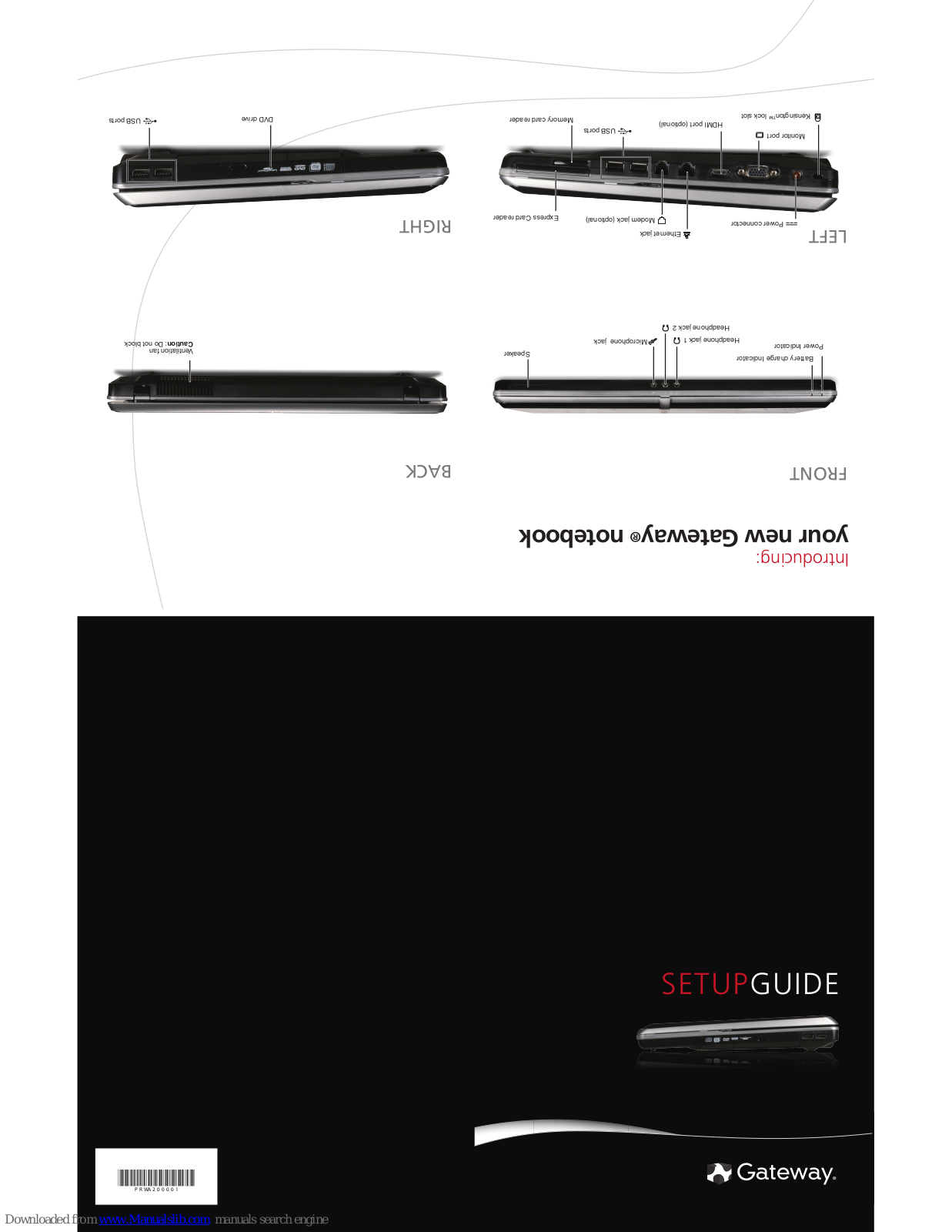 Gateway MC7804, MC73, MC7310u, MC7321u, MC78 Setup Manual