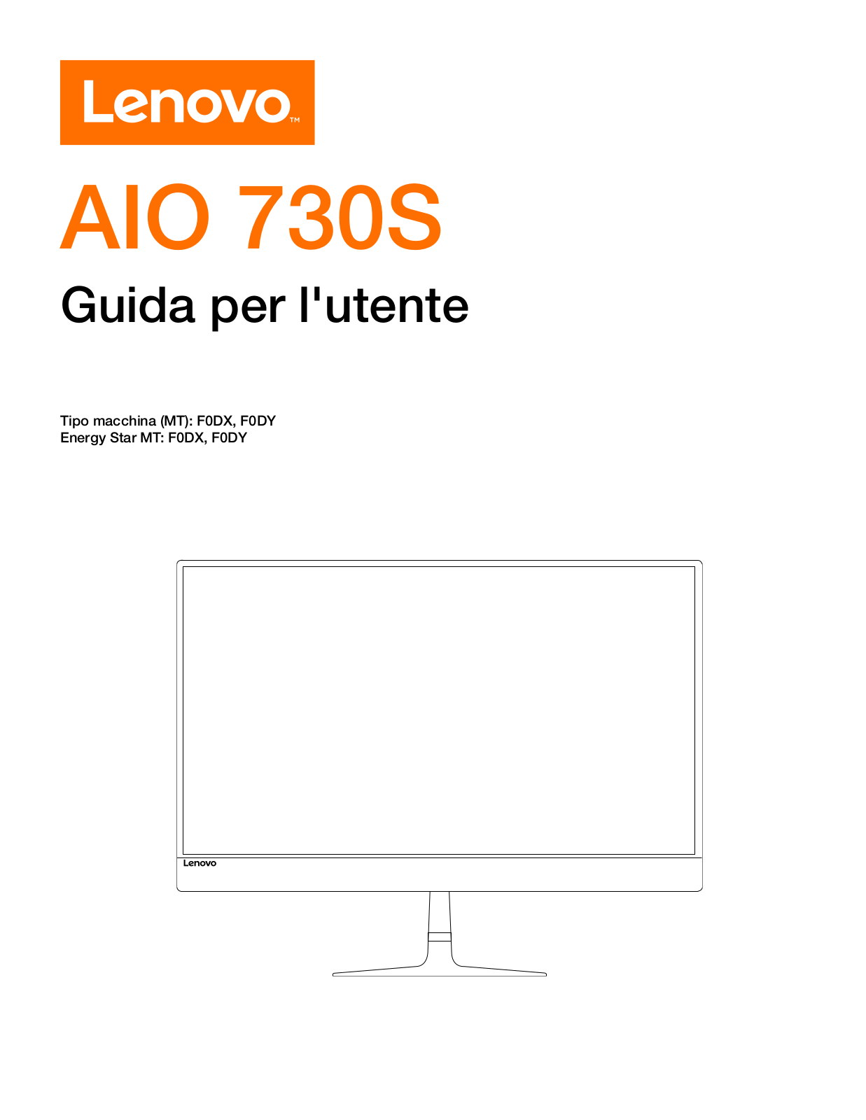 Lenovo ideacenter AIO 730S User Guide