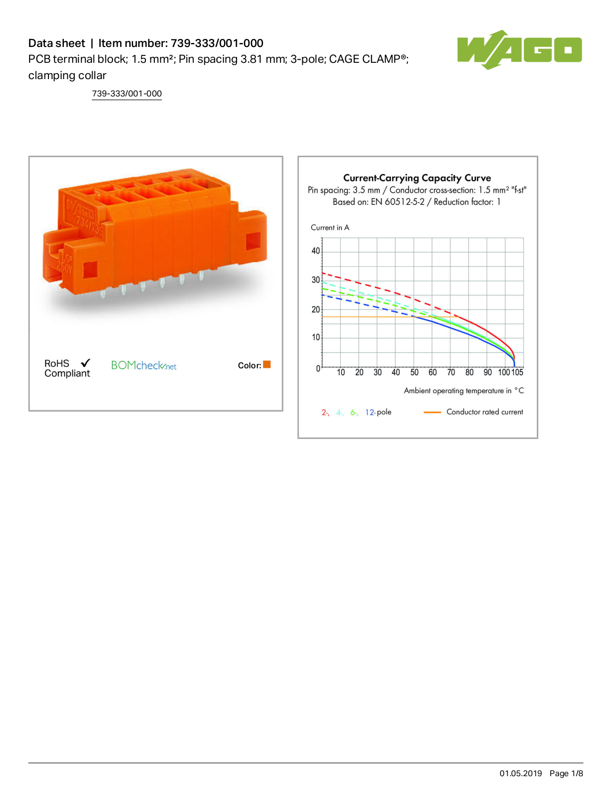 Wago 739-333/001-000 Data Sheet