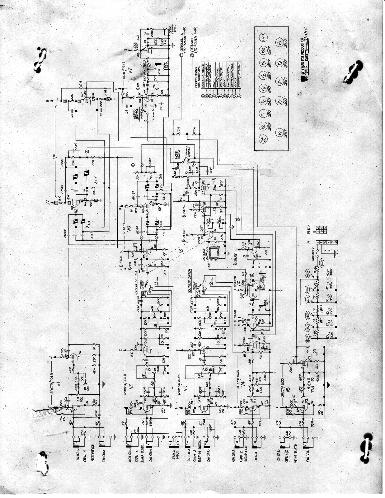 Magnatone m20 schematic