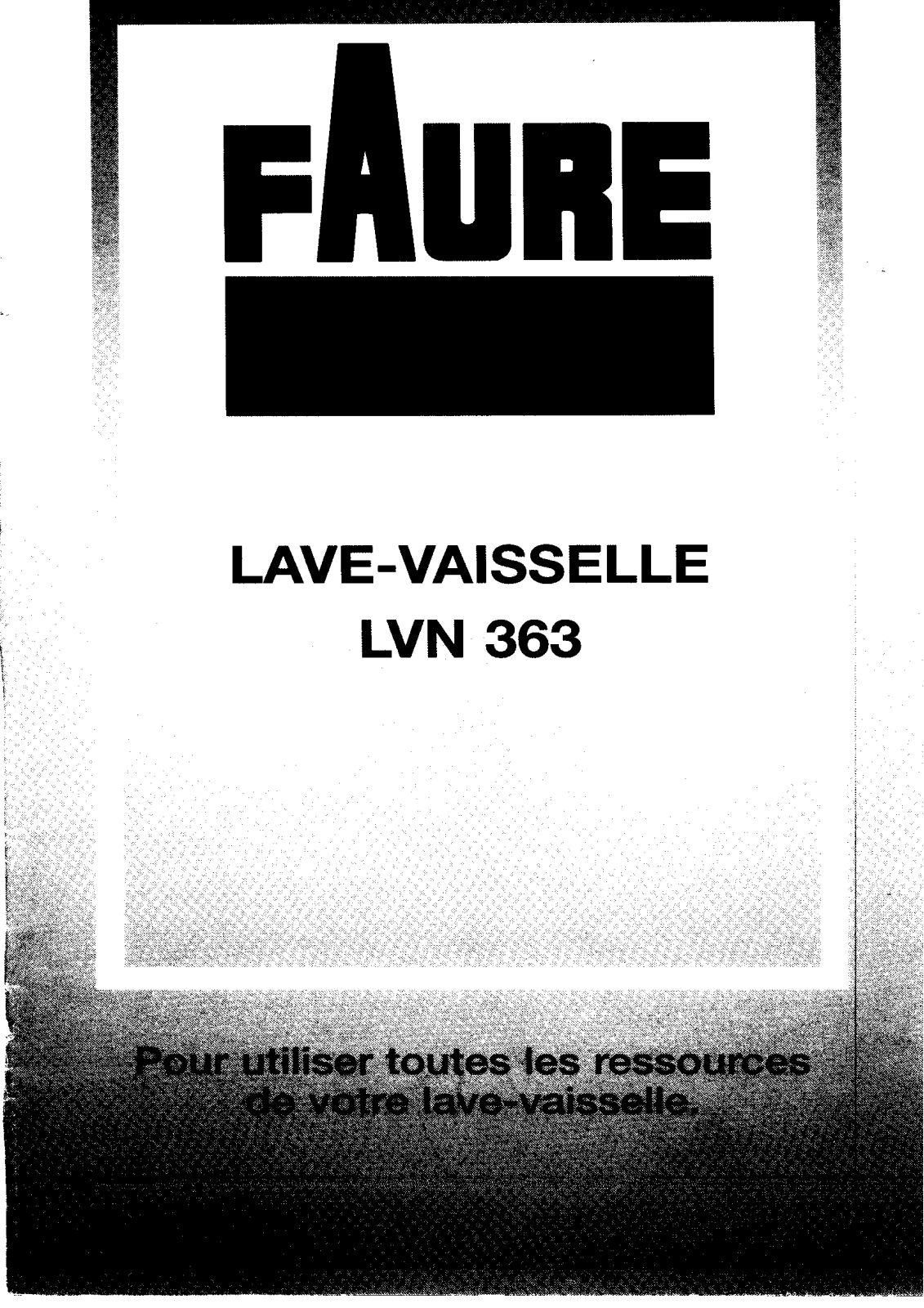 Faure LVN363W User Manual