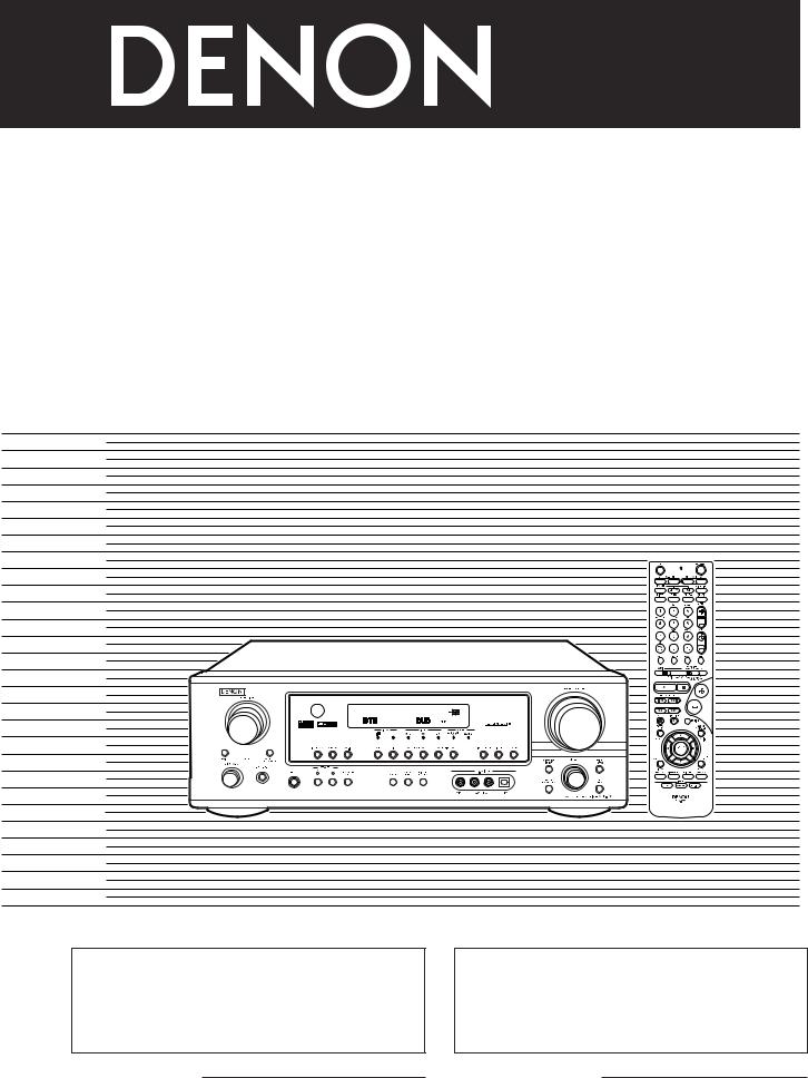 Denon AVR-785 User Manual