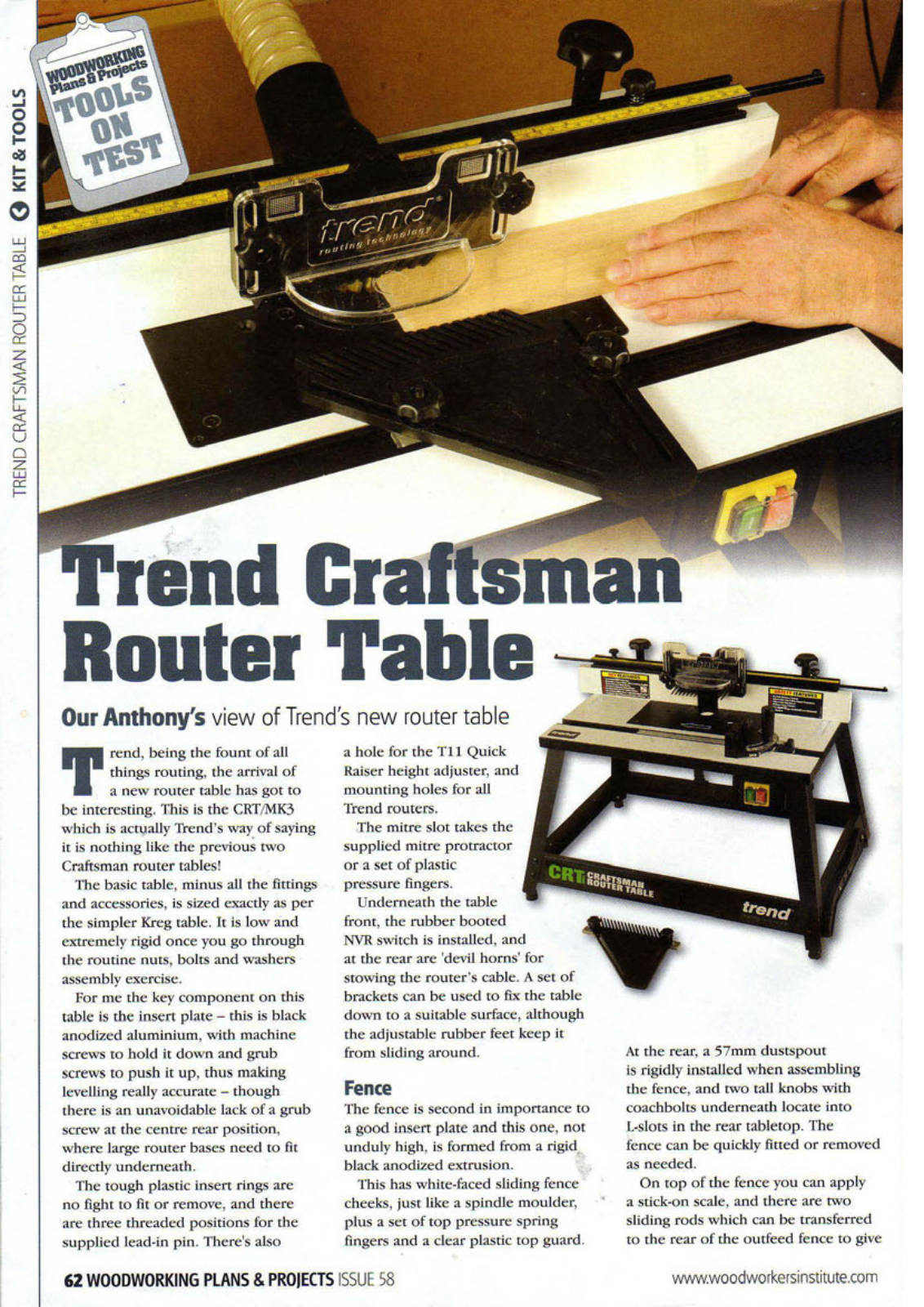 Trend CRT/MK3 Additional information