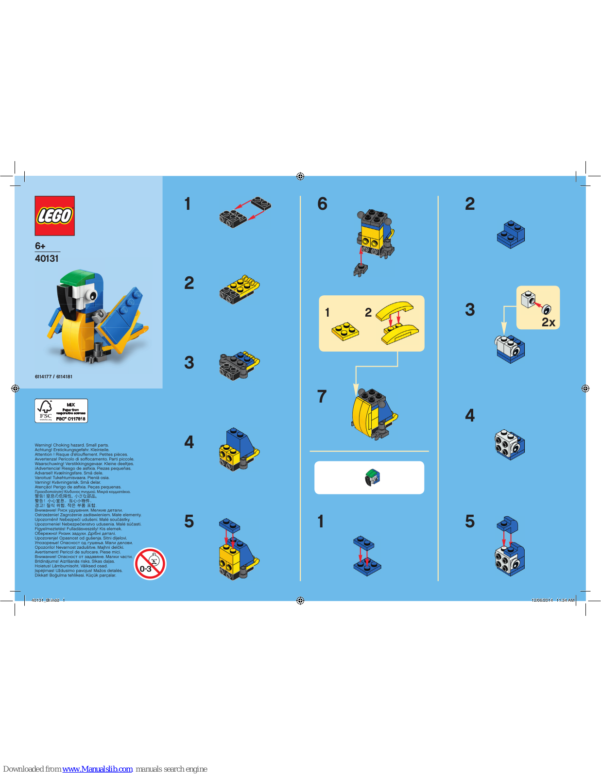 LEGO 40131 Assembly Manual