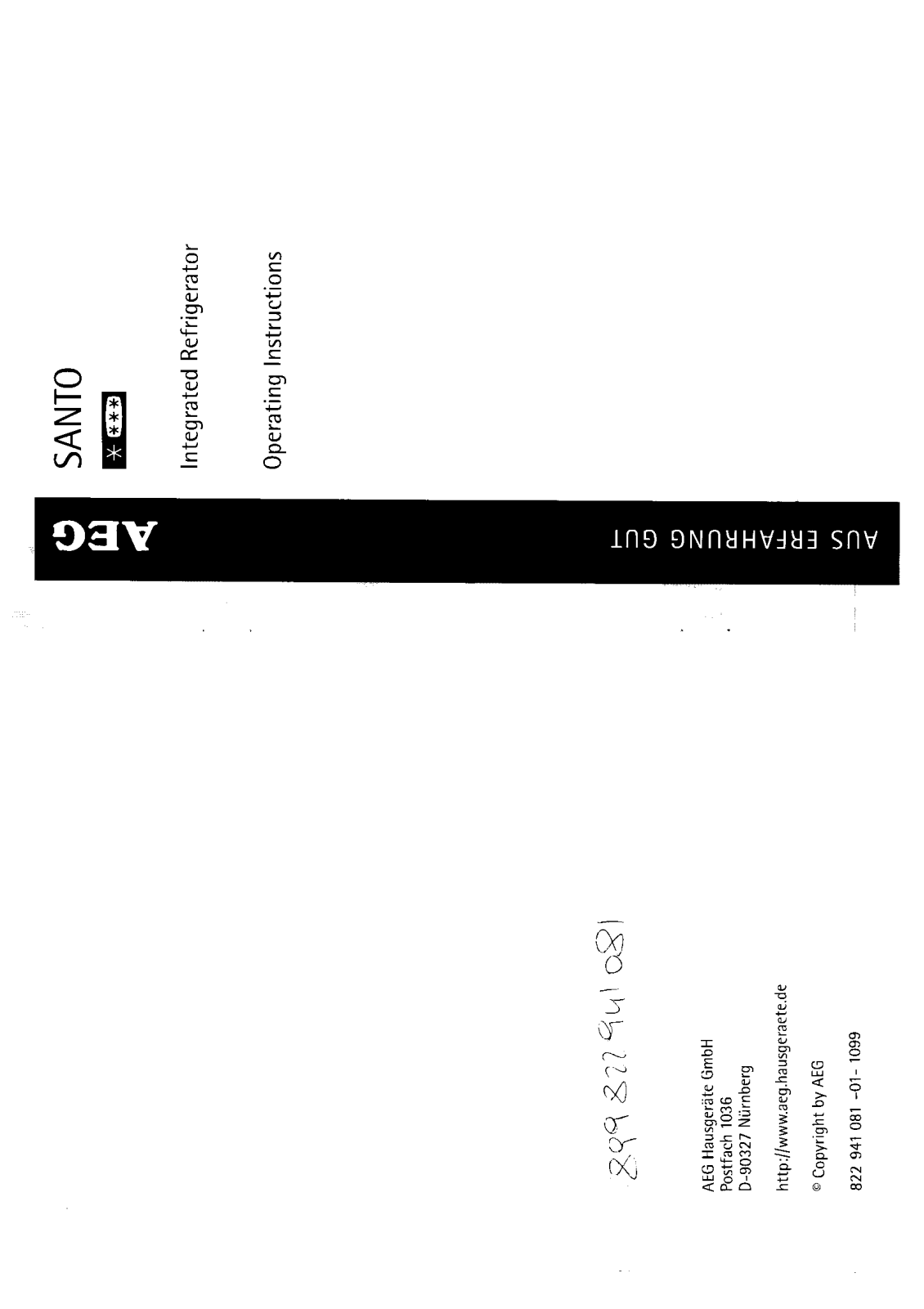 AEG-Electrolux S1644-6I, SK68840I User Manual