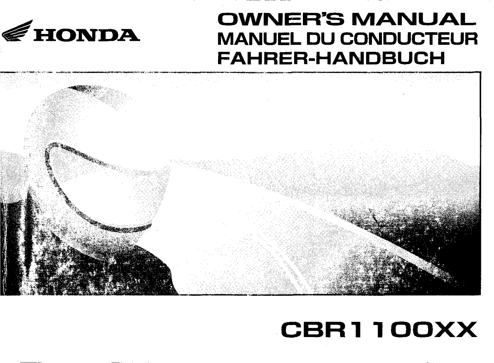 Honda CBR1100XX 2002 Owner's Manual
