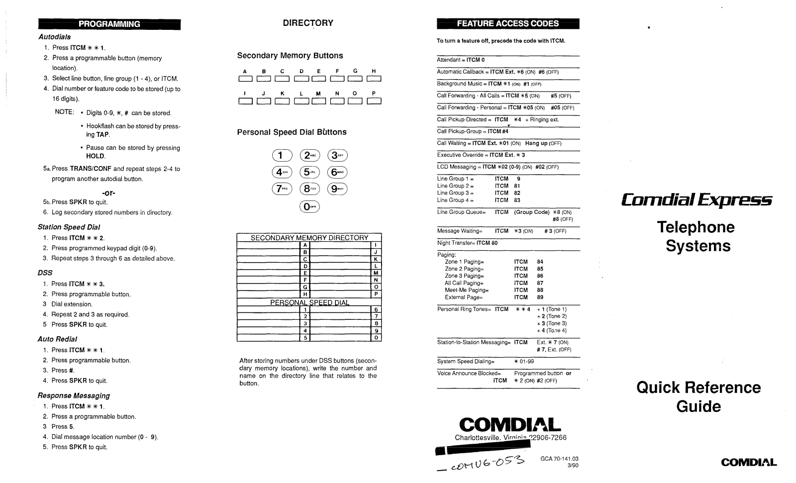 Comdial Express Service Manual - ManualMachine.com