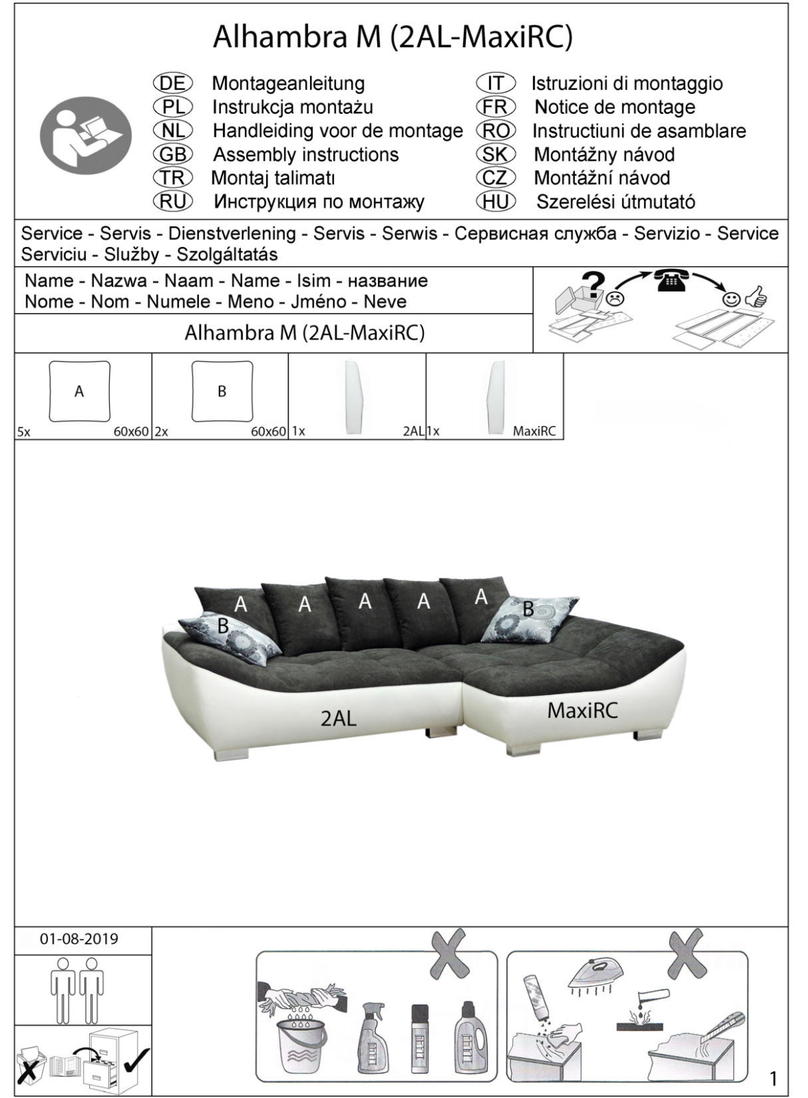 INOSIGN Alhambra Assembly instructions