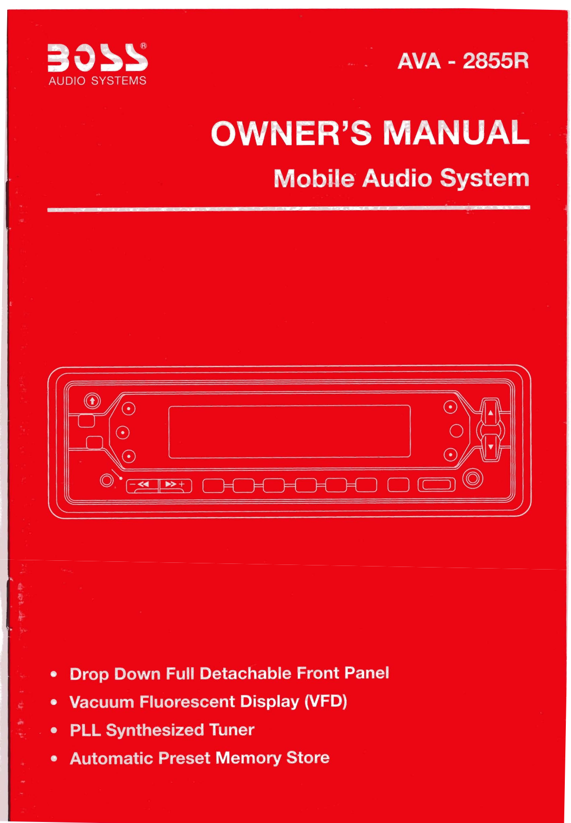 Boss Audio AVA-2855R Owner Manual