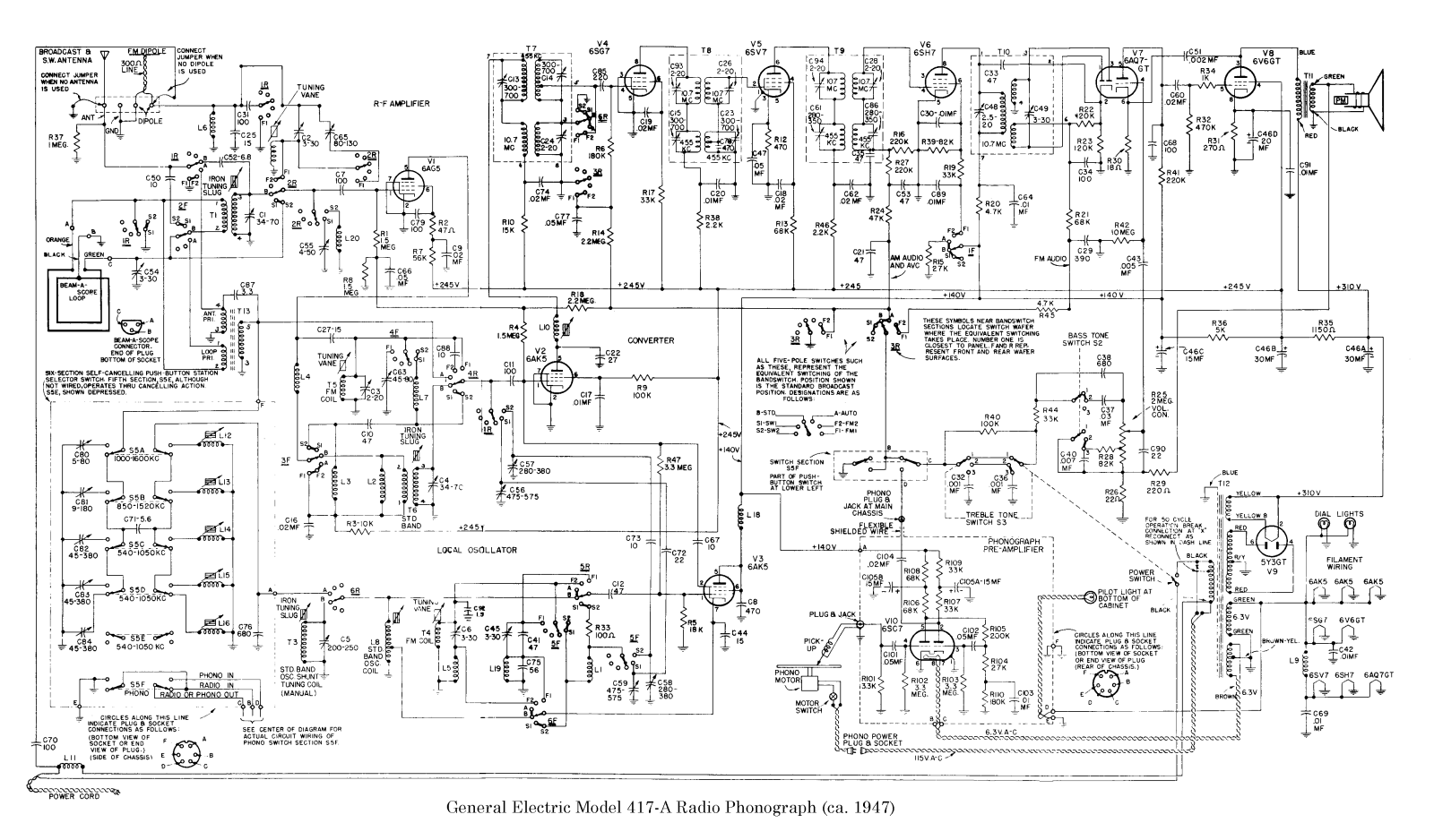 Other G GeneralElectric-417A Schematic - ManualMachine.com
