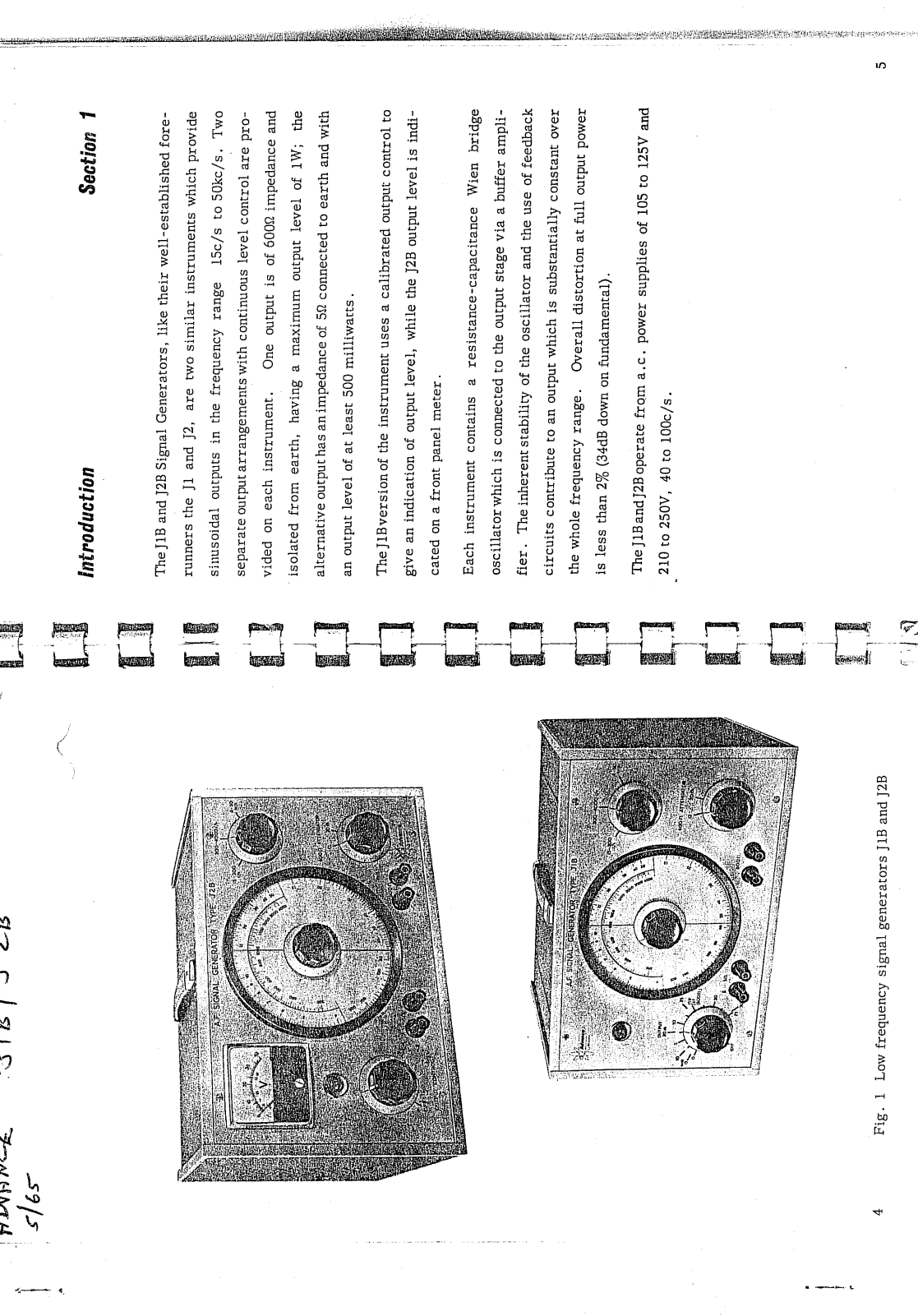 Advance Instruments J1B, J2B Instruction Manual