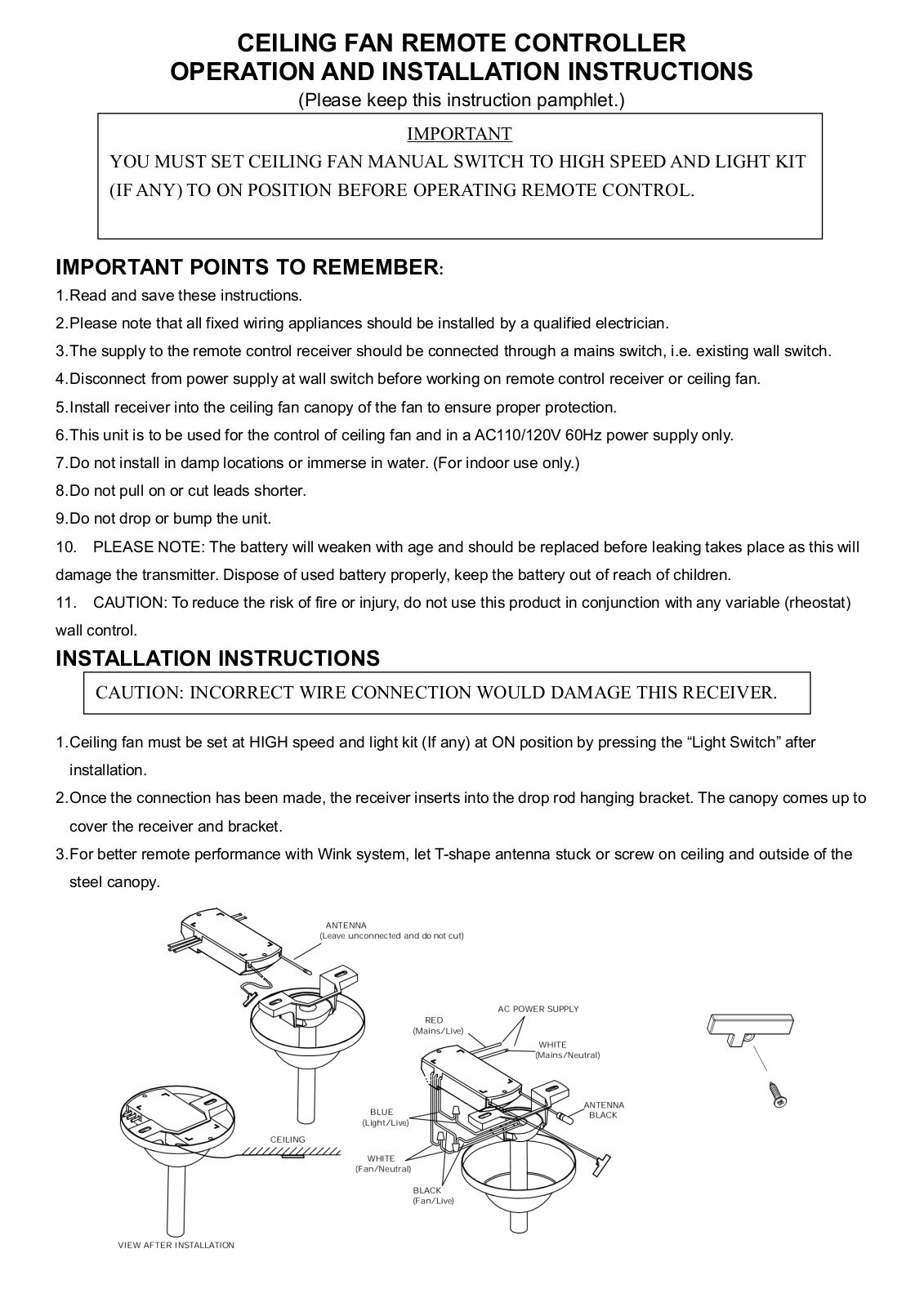 Chungear Co CE10406 User Manual