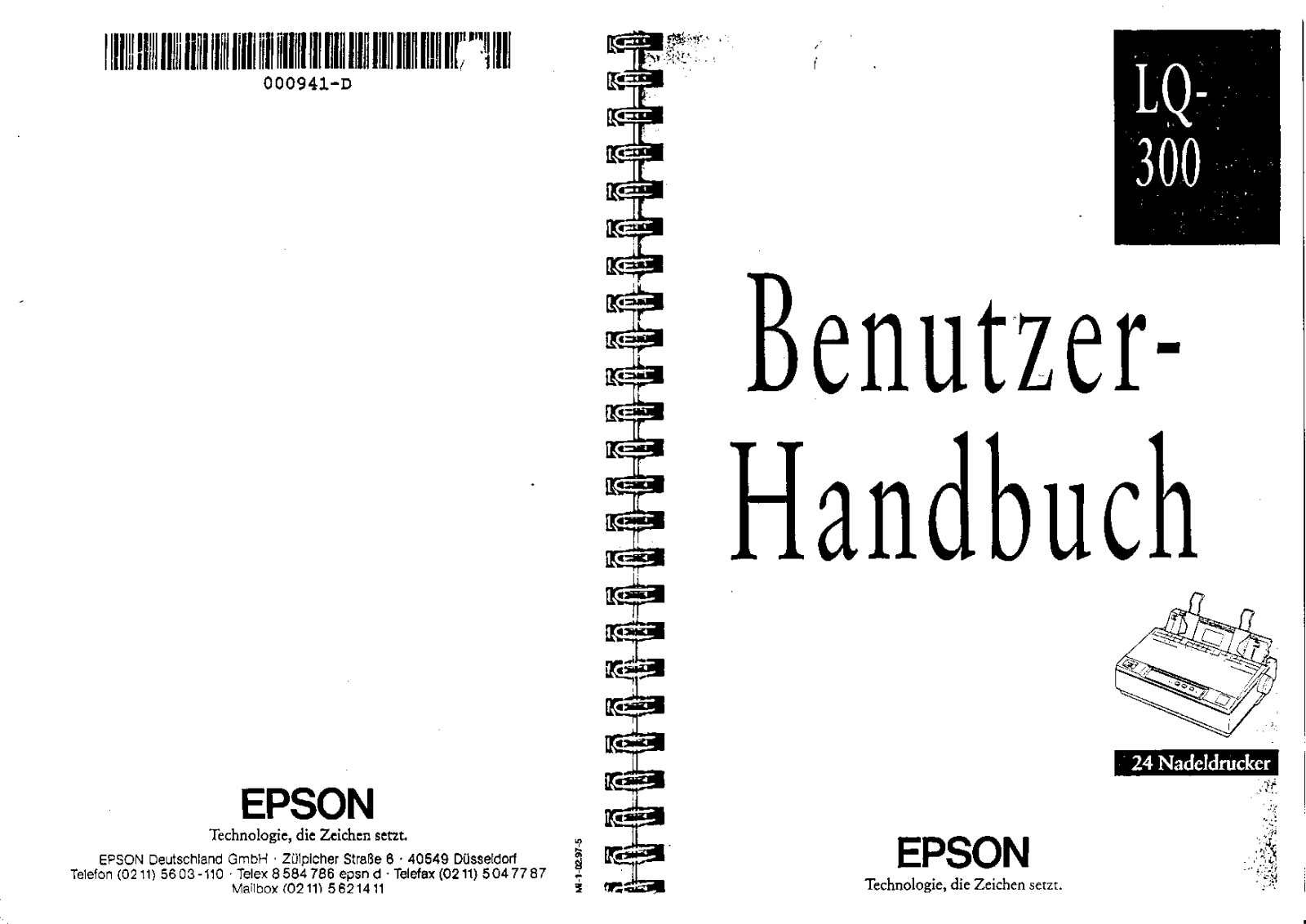 Epson LQ-300 User Manual