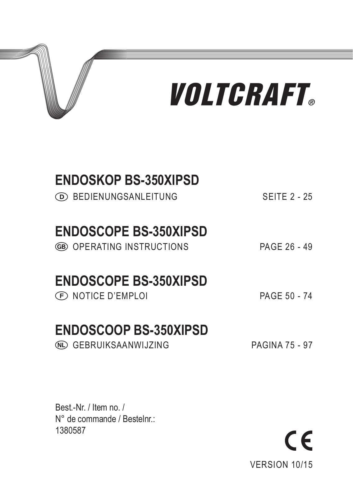 VOLTCRAFT BS-350XIPSD User guide