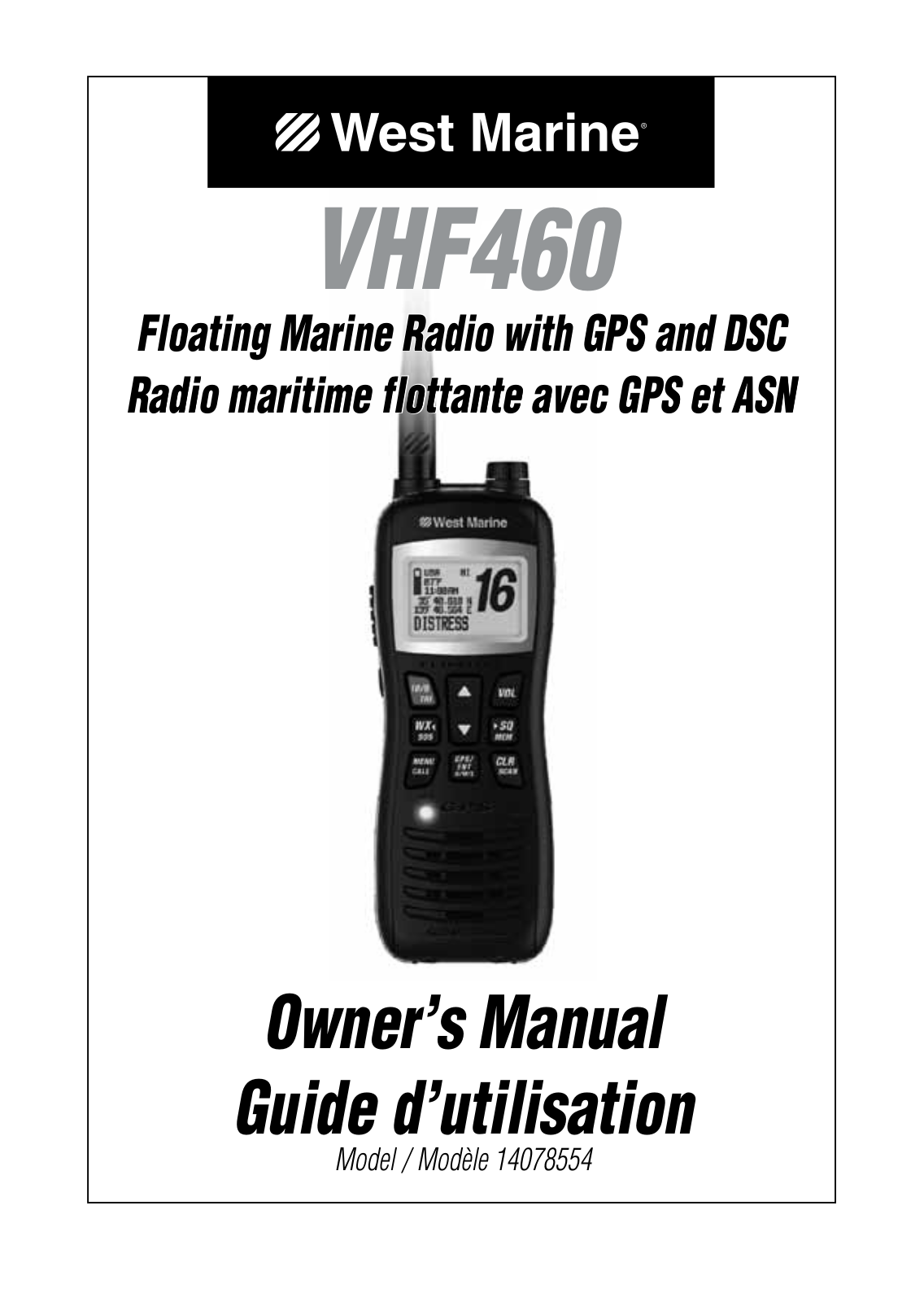 West Marine VHF460, VHF155 User Manual