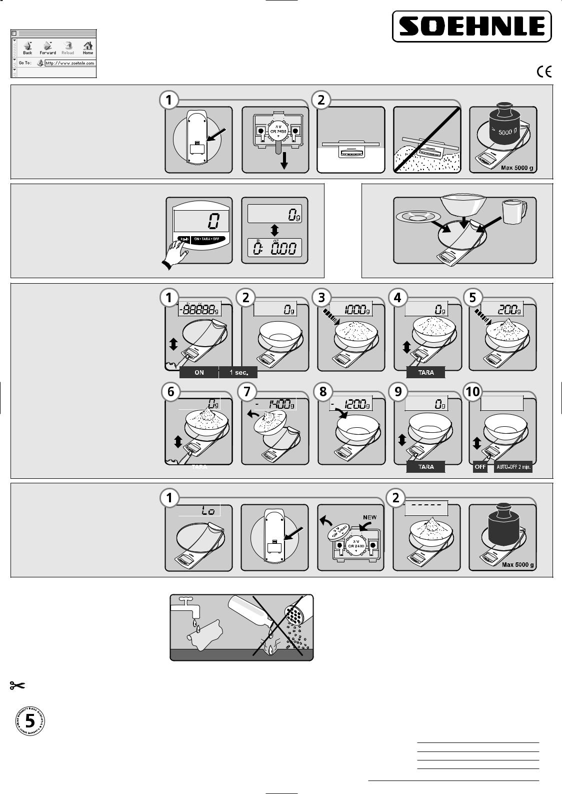 Soehnle 65055, 8142 OPERATING INSTRUCTIONS