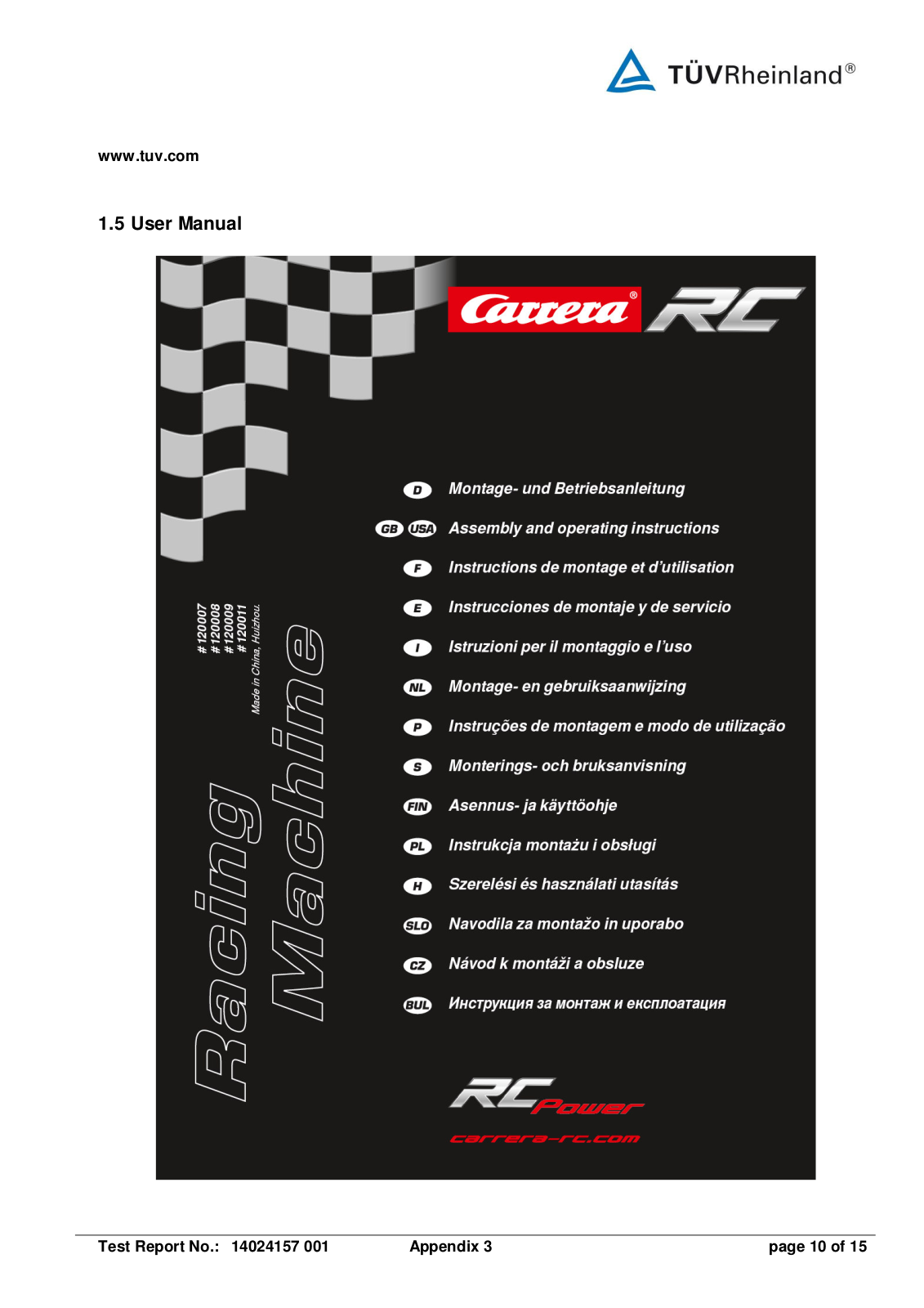 Stadlbauer Vertrieb Ges M B H 120007 User Manual