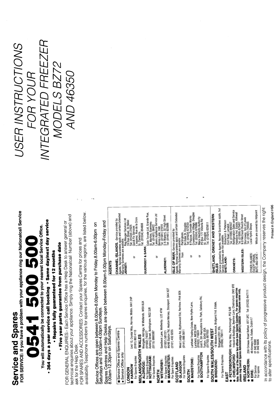 Creda HB46350 User Manual